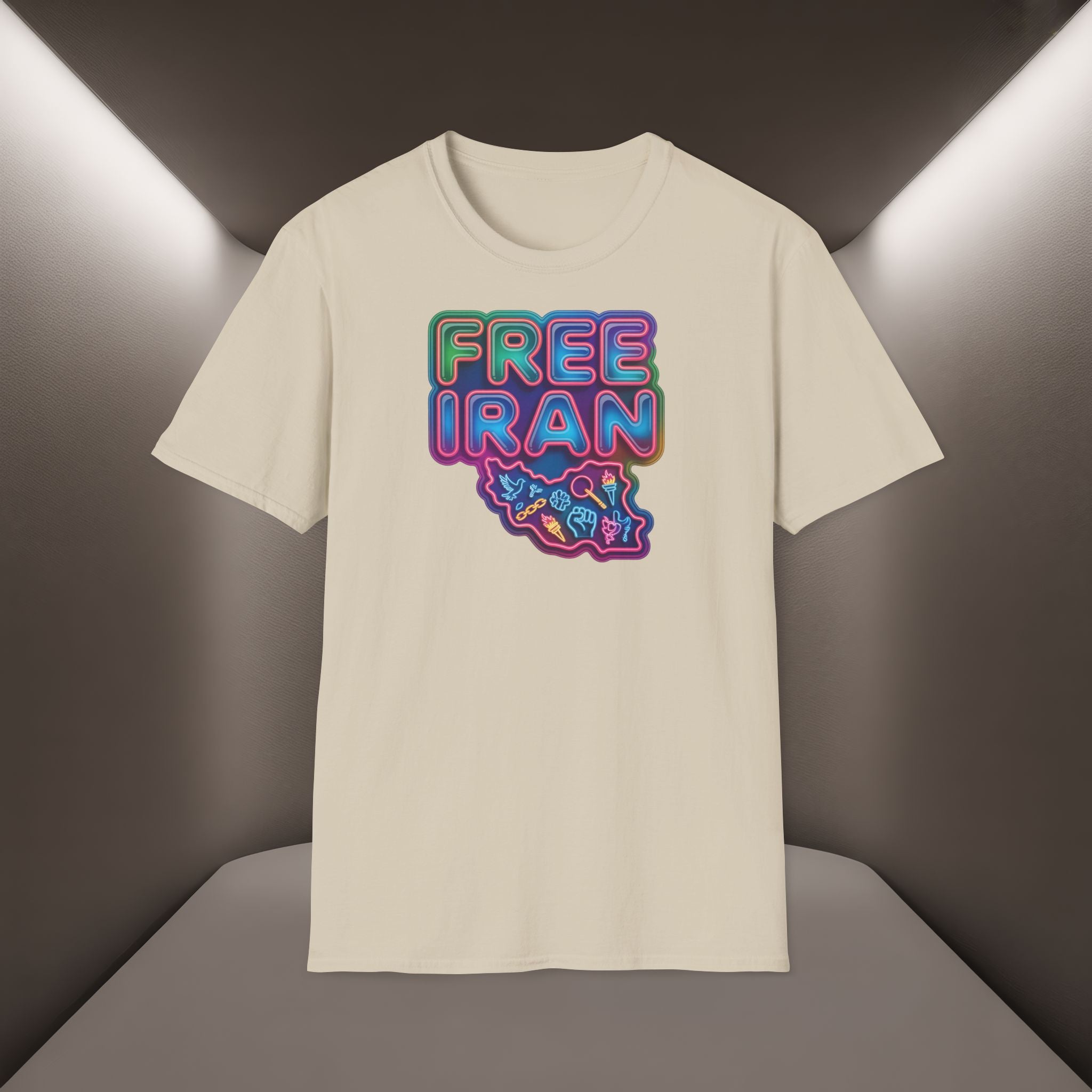 Free Iran T-Shirt — Neon Style, Premium Quality