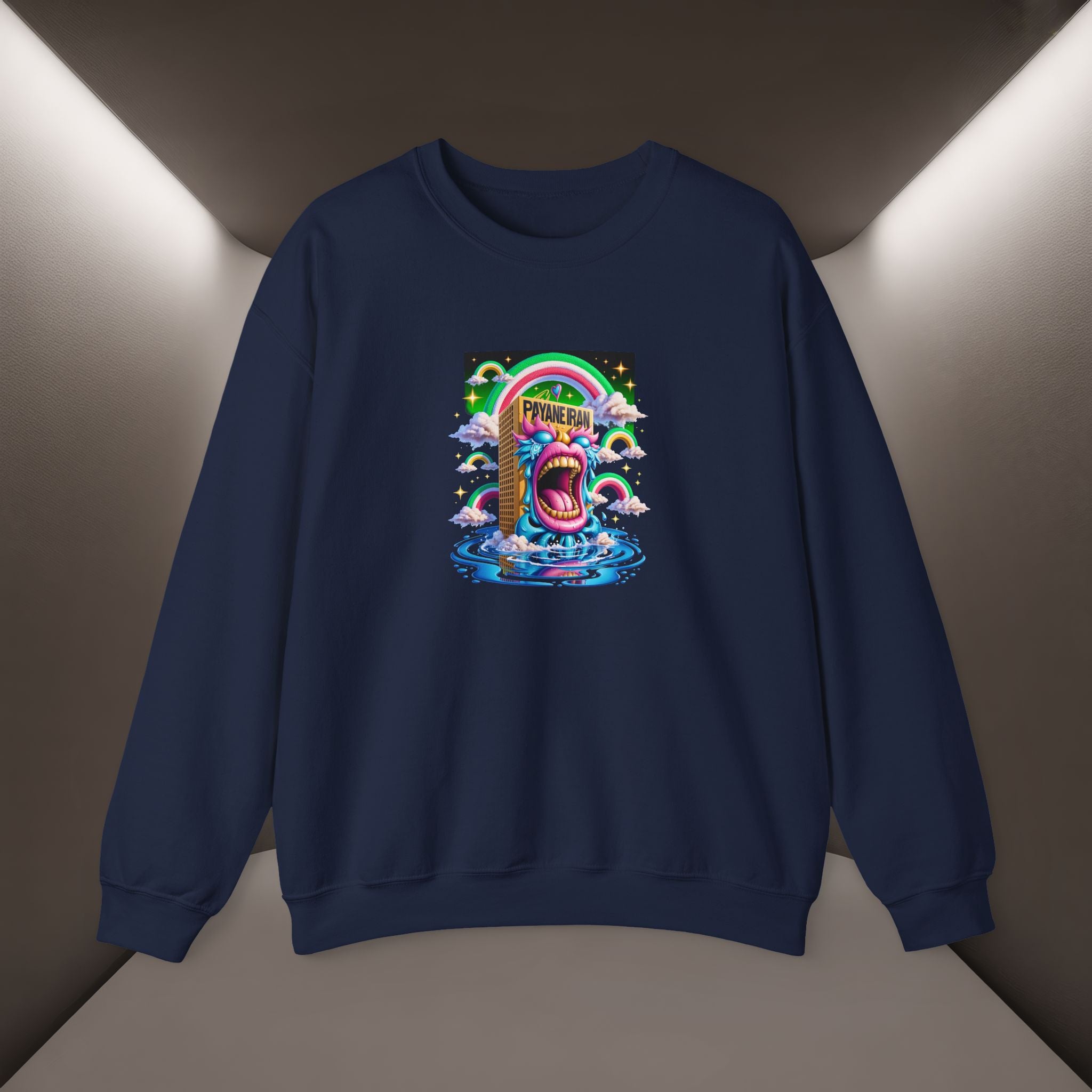 Payande Iran, Javid Shah graphic Unisex Sweatshirt — Persian Vibey