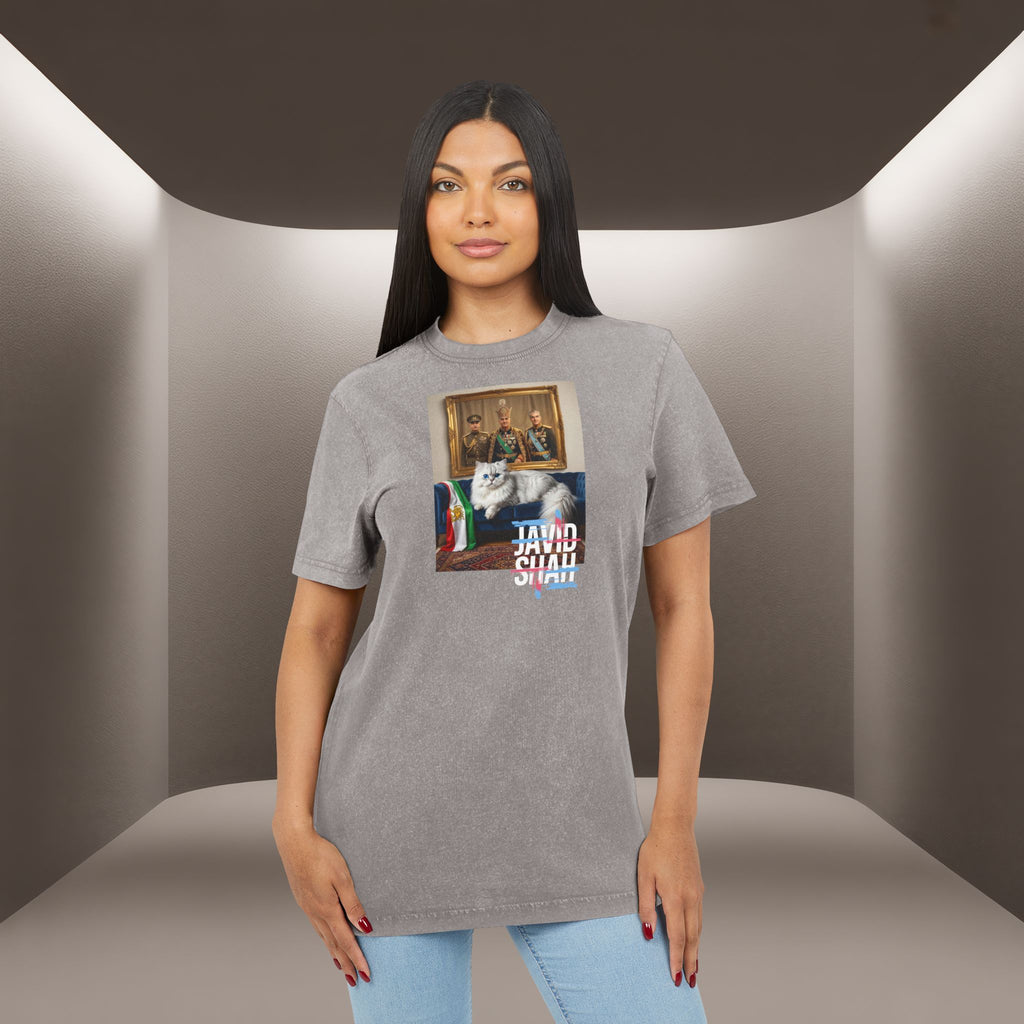 Javid Shah Acid-Wash T-Shirt— Persian Cat T-Shirt