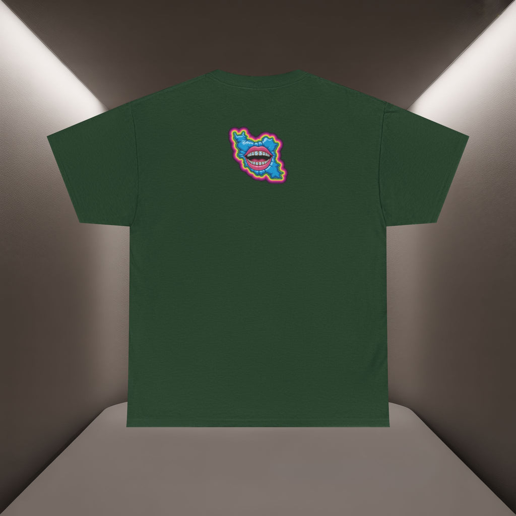 Neon Skull in Iran's map shape T-Shirt — Premium Quality