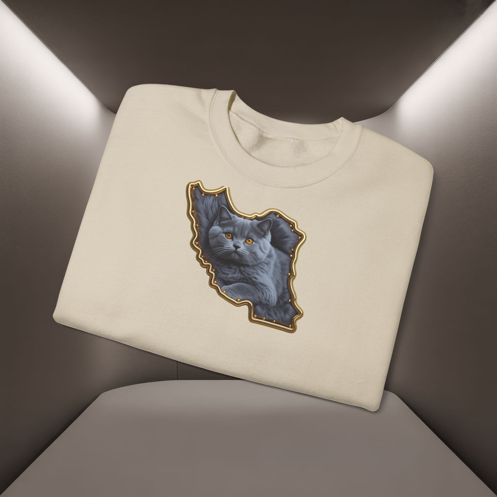 Persian cat & Persian Map Graphic Design Unisex Sweatshirt — Premium quality