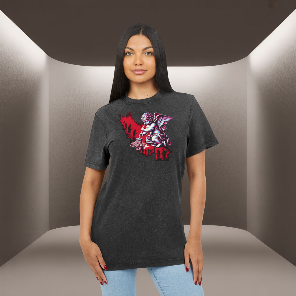 Iran's map Conceptual tshirt- Acid Wash Tee