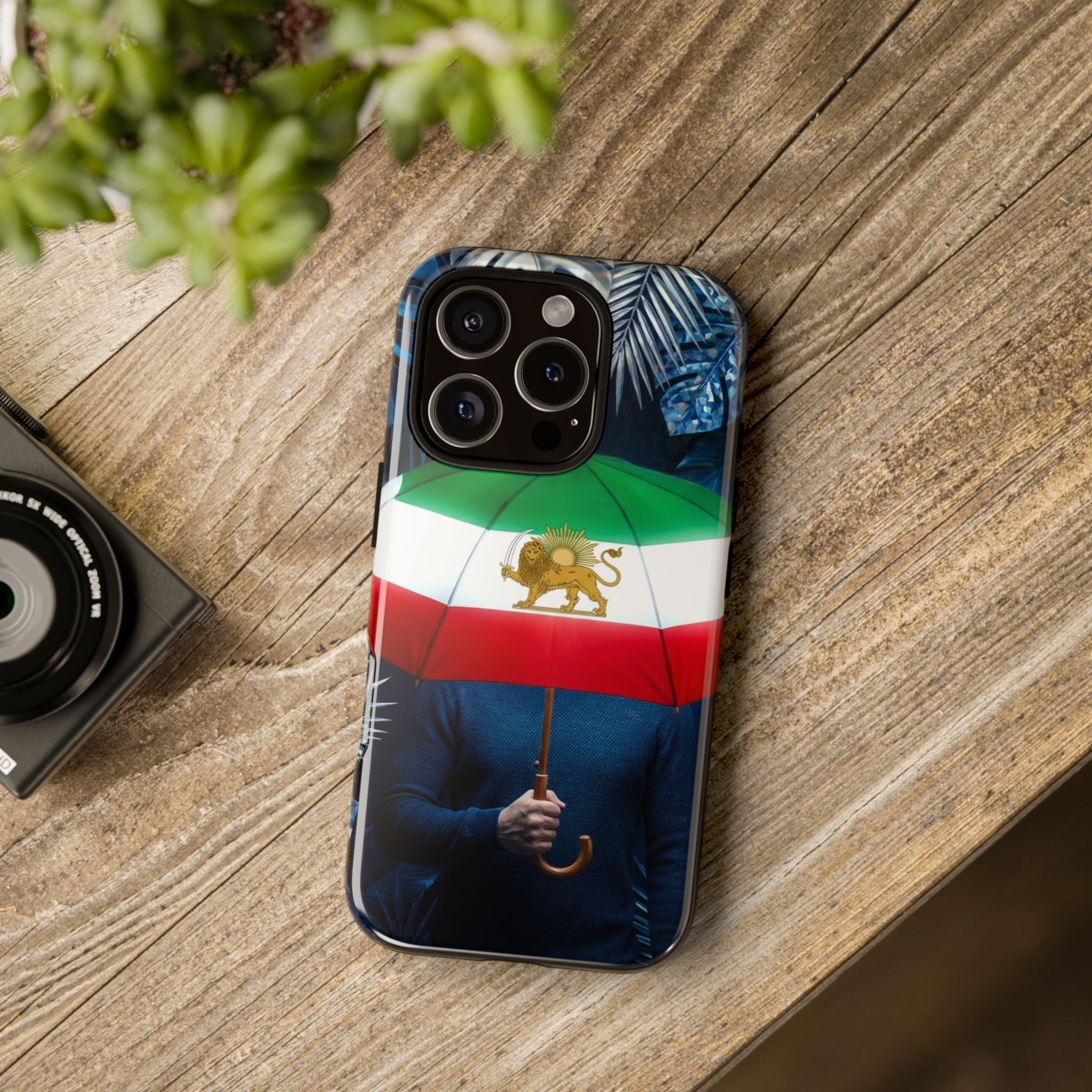 Iran Flag umbrella design phone Case