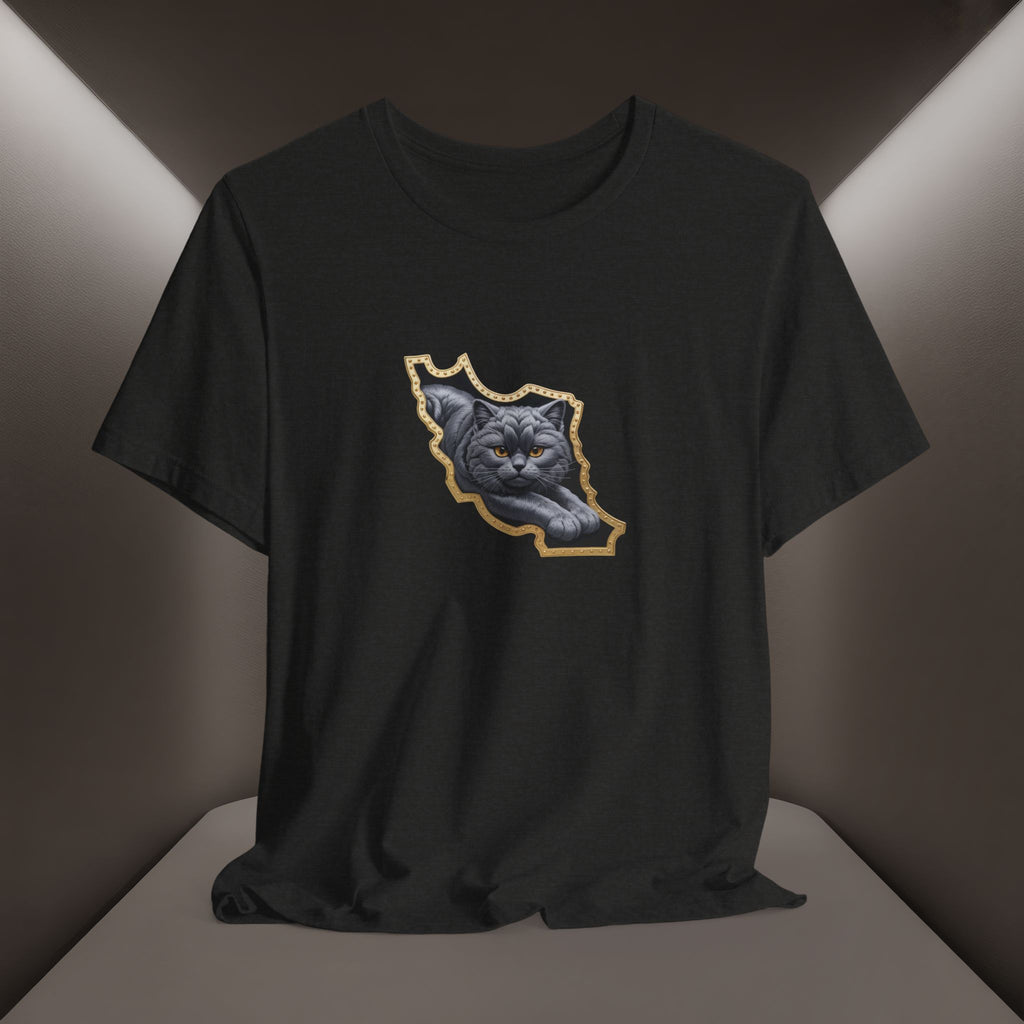 Persian Cat in a Persian Map Graphic design- unisex T-shirt- Premium quality