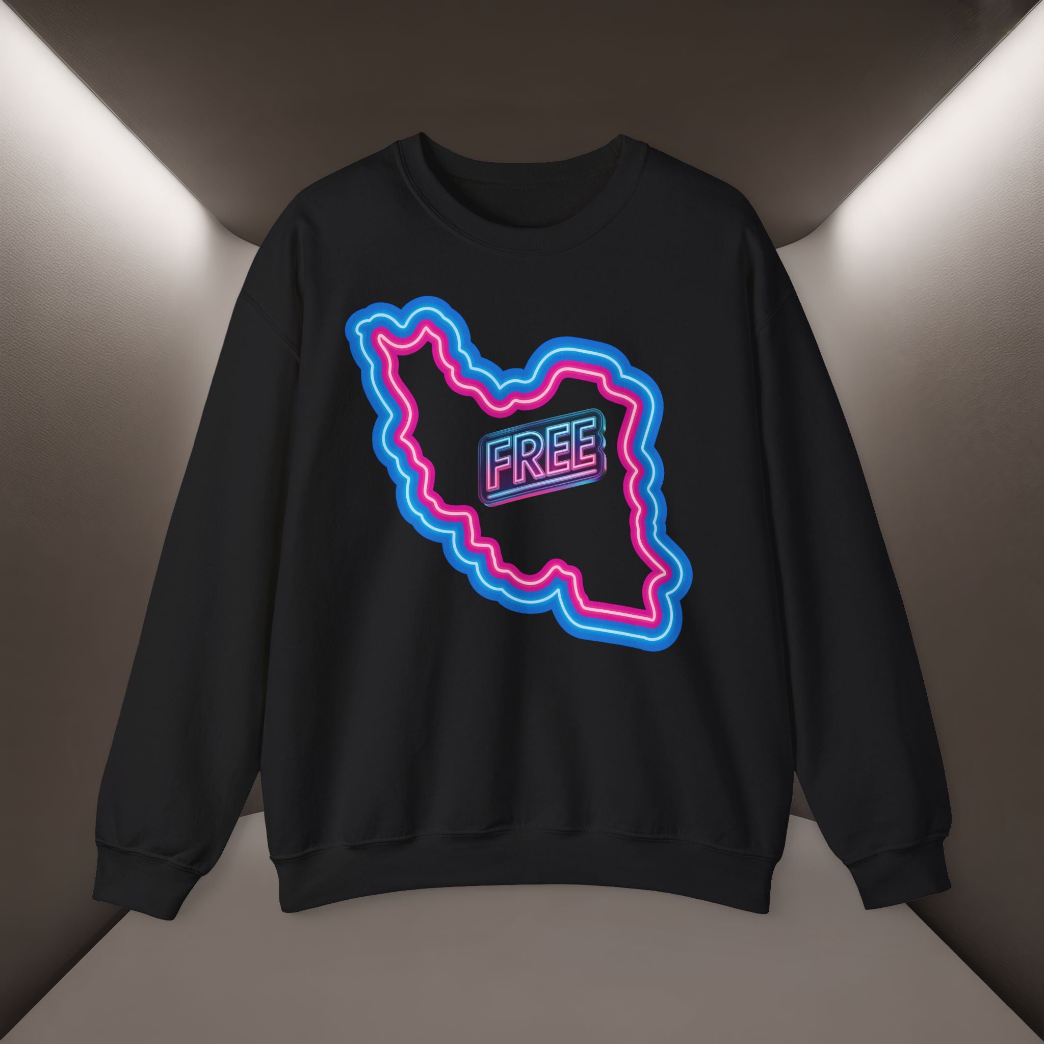 Free Iran Sweatshirt — Neon design - Premium Quality