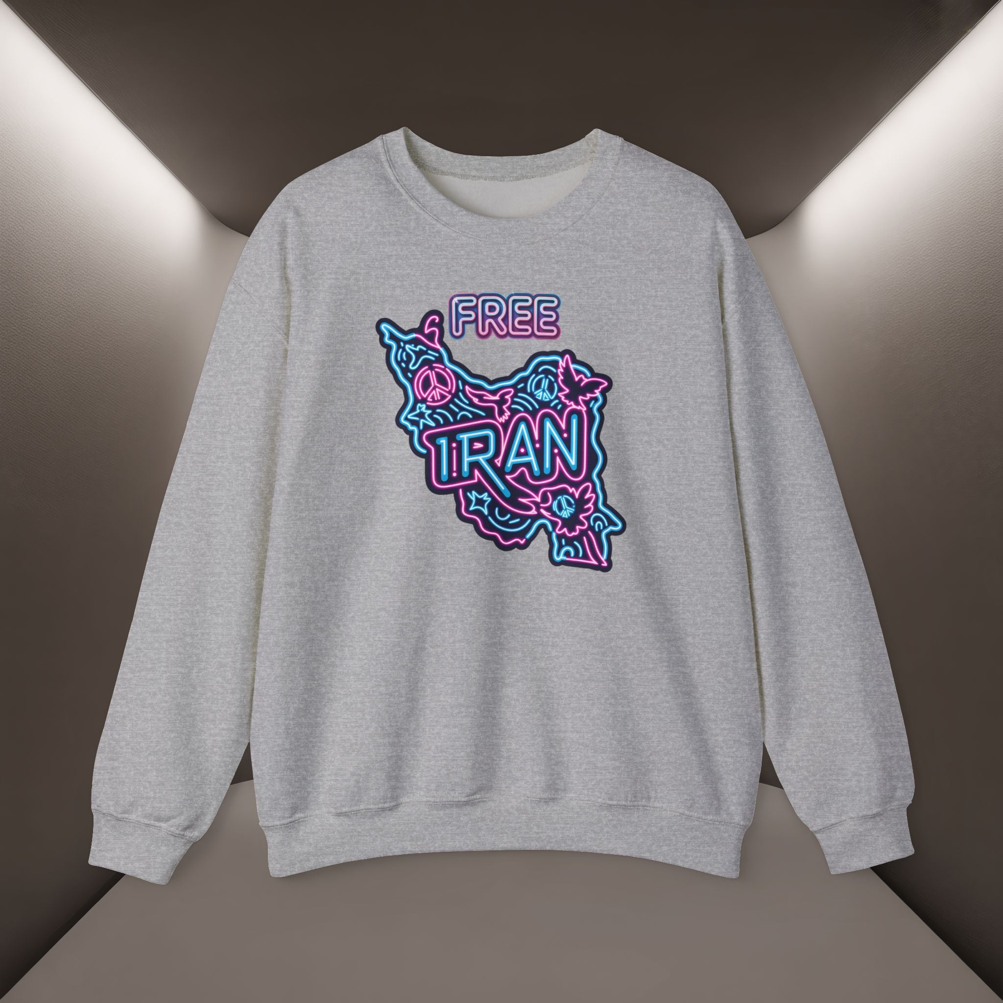 Free Iran Sweatshirt – Neon design, Premium Quality