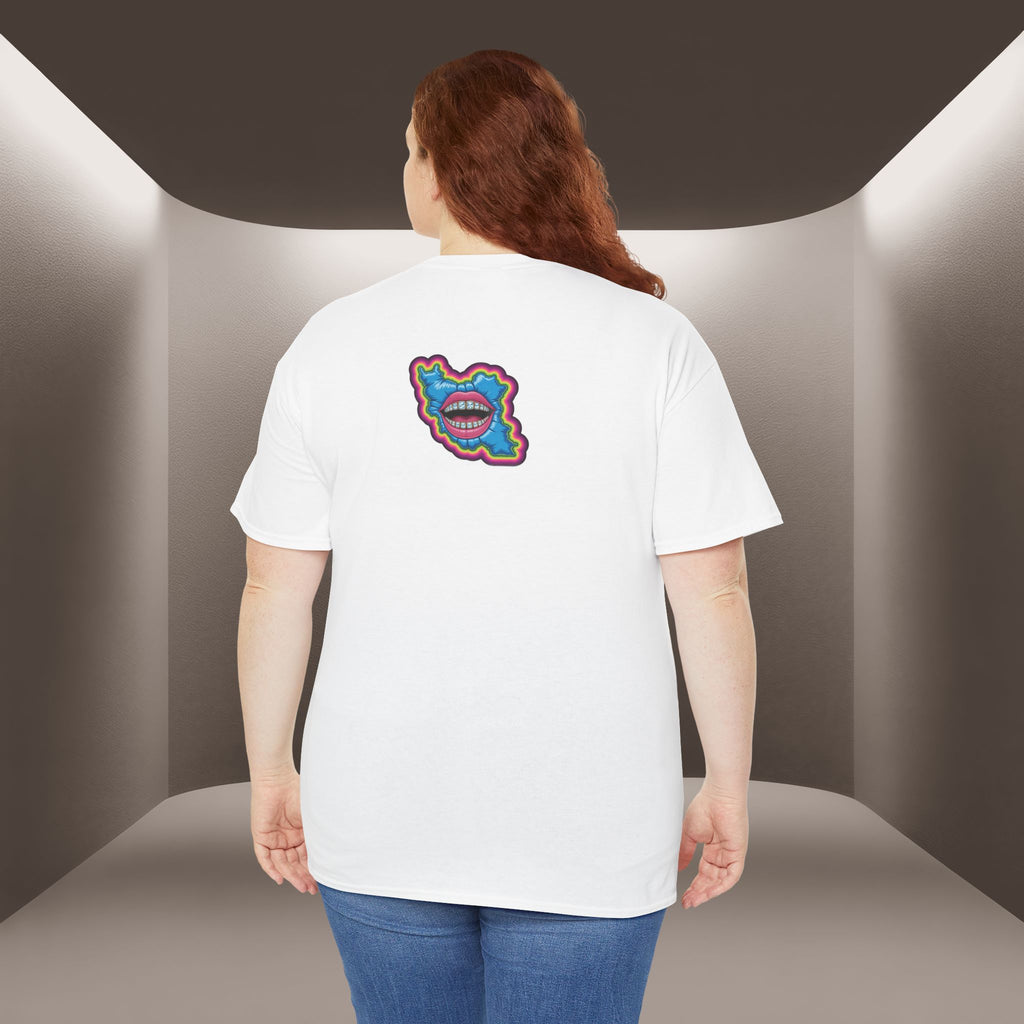Neon Skull in Iran's map shape T-Shirt — Premium Quality