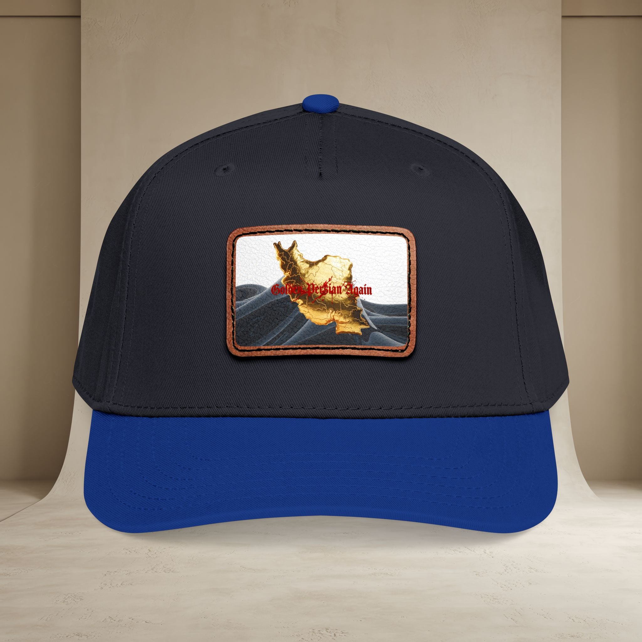Golden Persian again Map Baseball Cap, Unisex