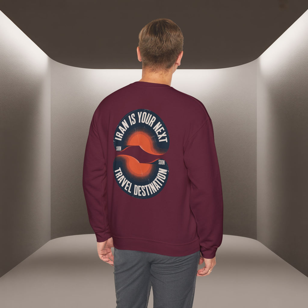 "Iran is your Next Travel Destination" Soon Sweatshirt " Javid Shah Design