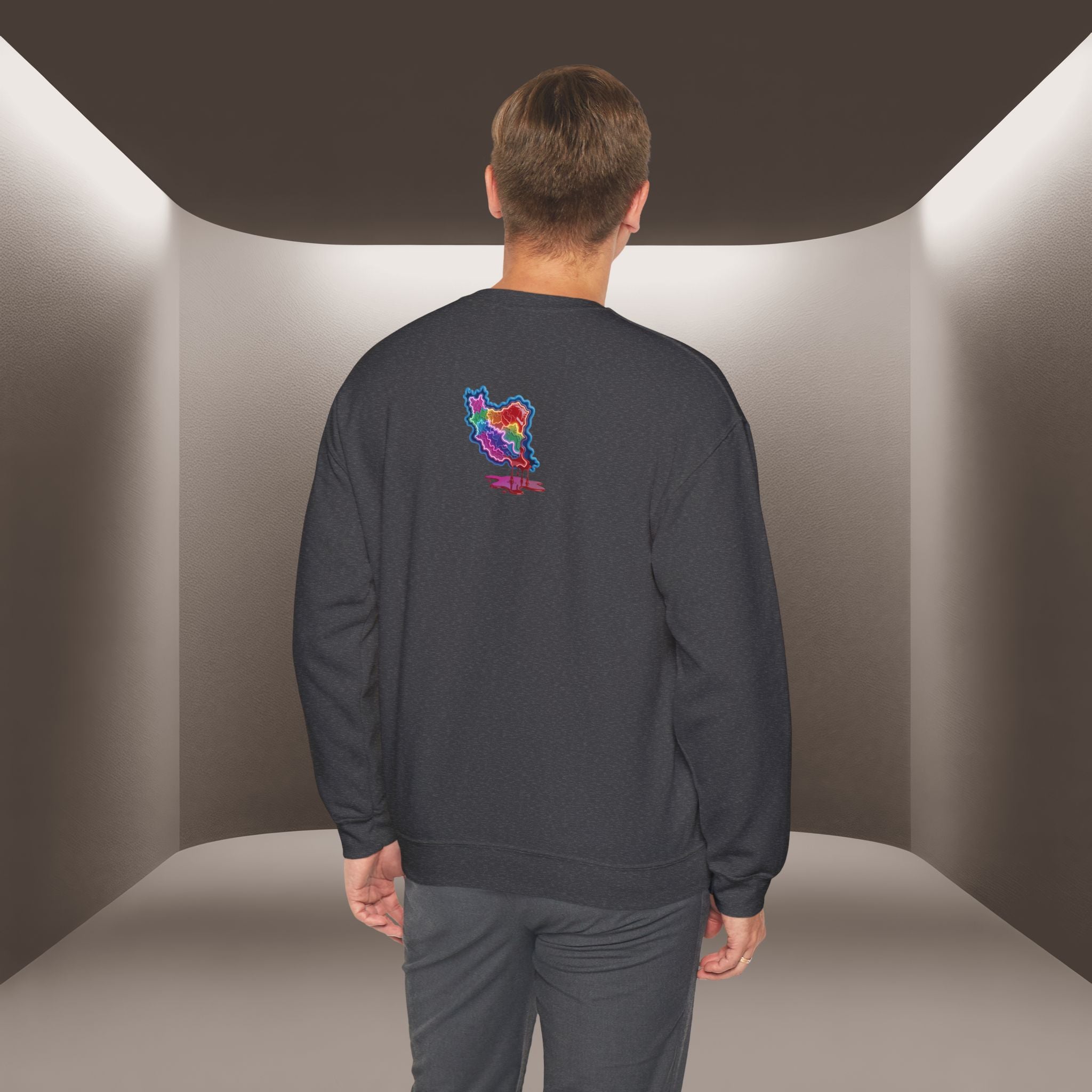 Skull in Iran's map shape Sweatshirt-Unisex, Premium Quality