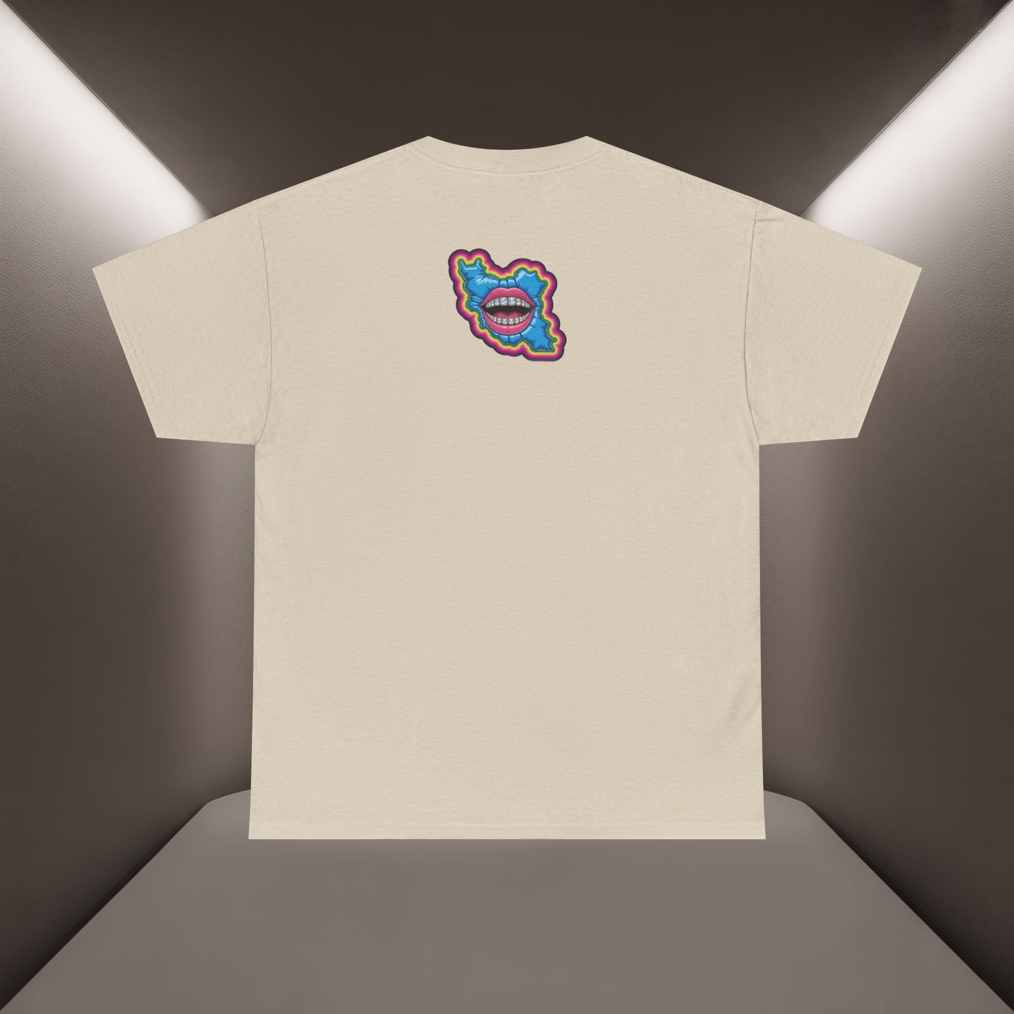 Neon Skull in Iran's map shape T-Shirt — Premium Quality