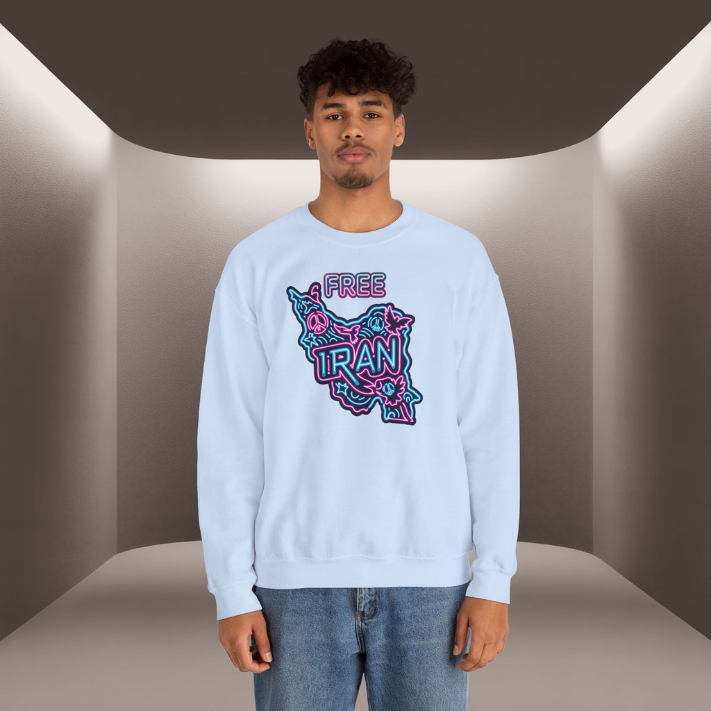 Free Iran Sweatshirt – Neon design, Premium Quality