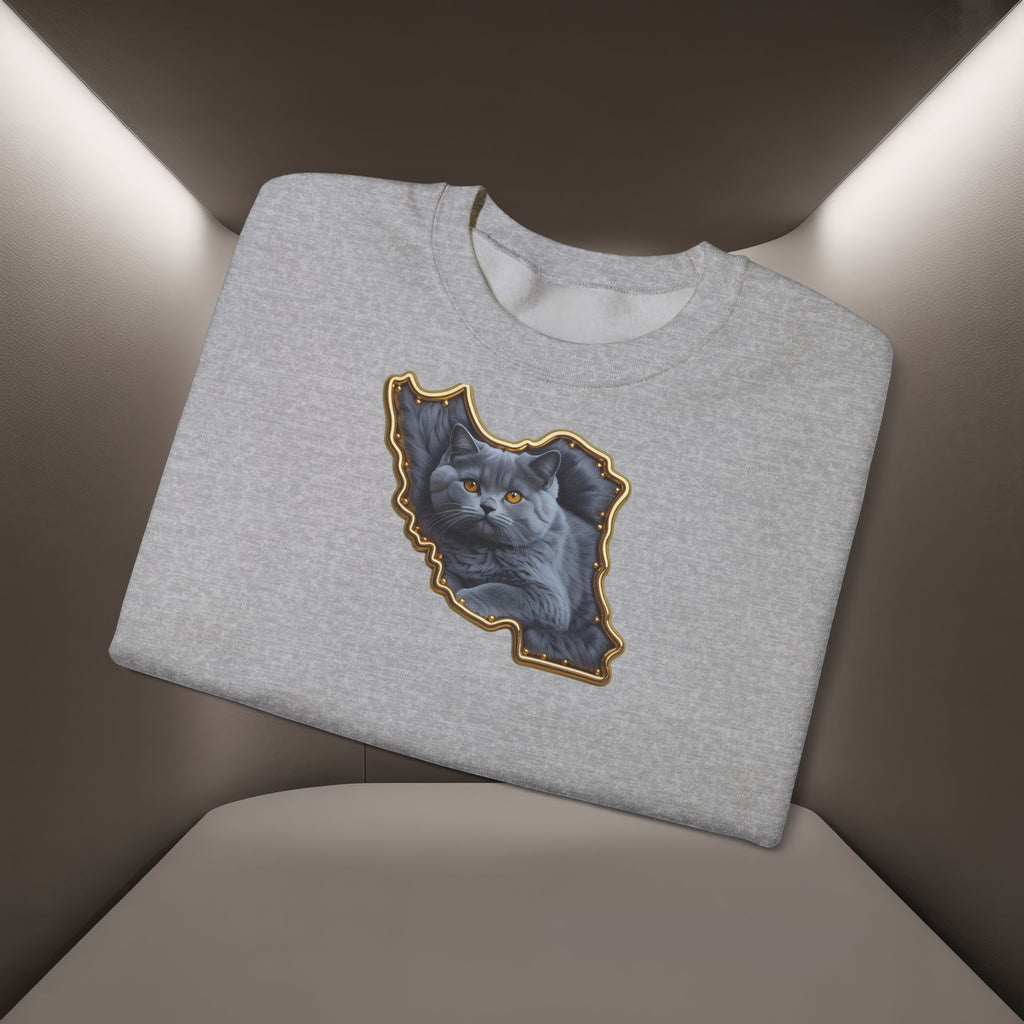 Persian cat & Persian Map Graphic Design Unisex Sweatshirt — Premium quality
