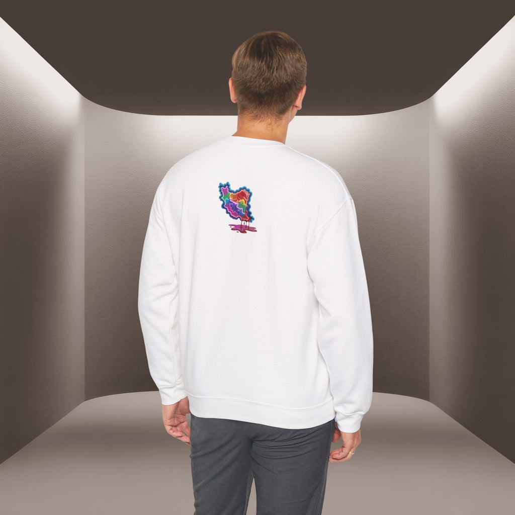 Skull in Iran's map shape Sweatshirt-Unisex, Premium Quality
