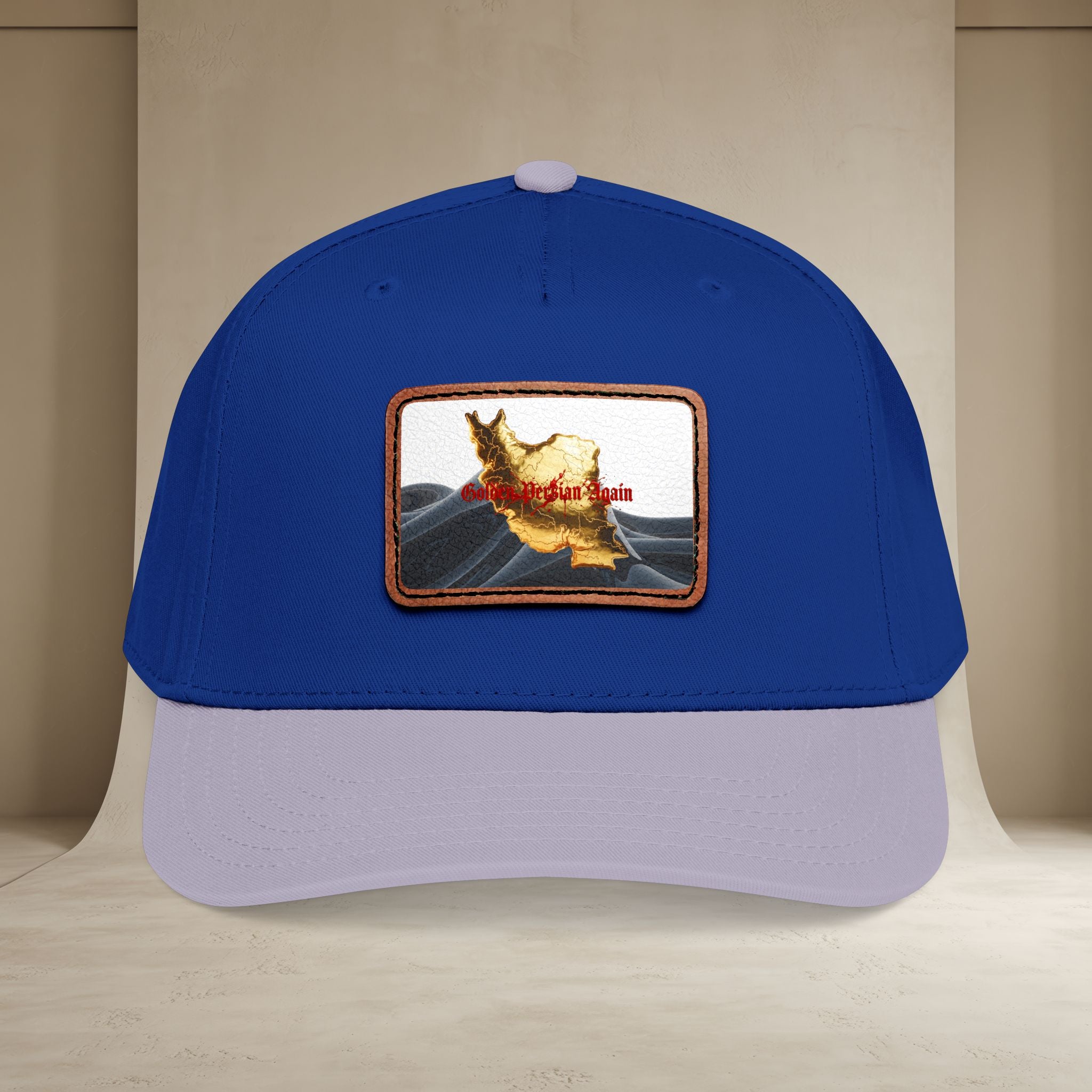 Golden Persian again Map Baseball Cap, Unisex