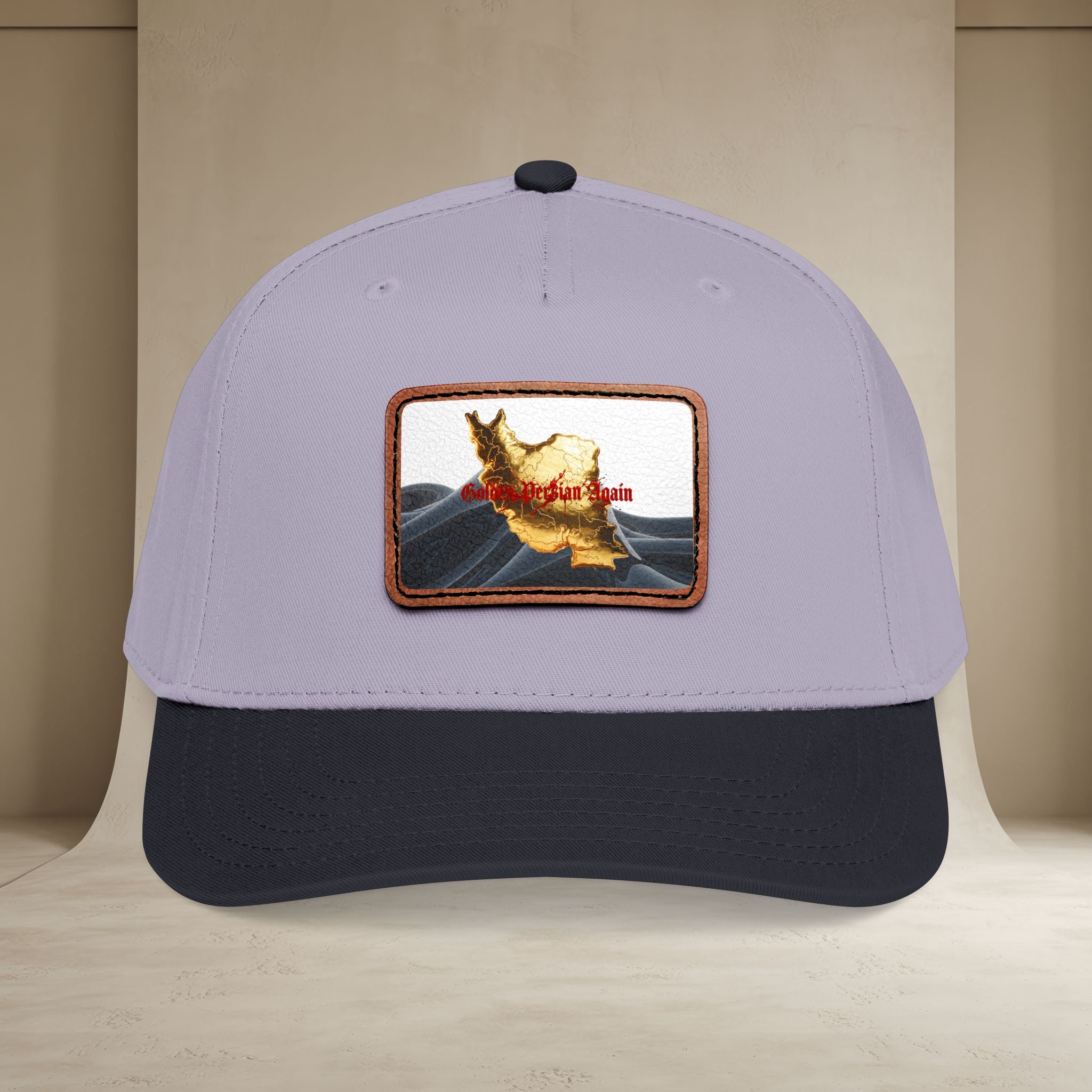Golden Persian again Map Baseball Cap, Unisex