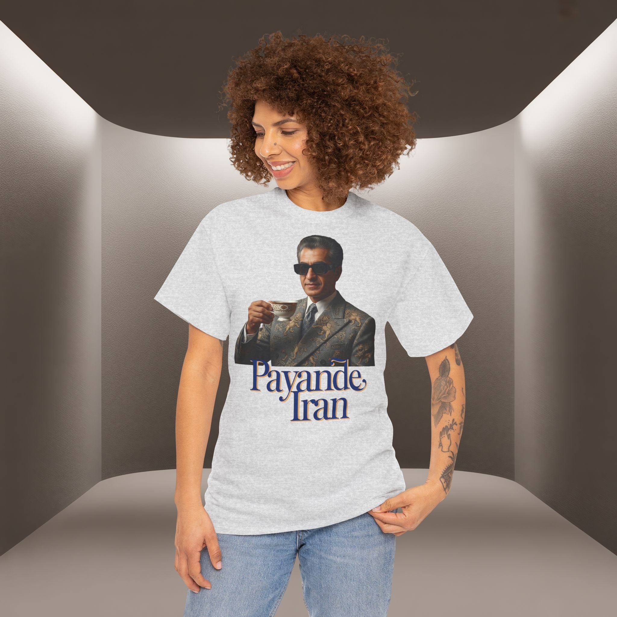 T-Shirt — "Payande Iran" Retro Style Tehran Nostalgia Tee