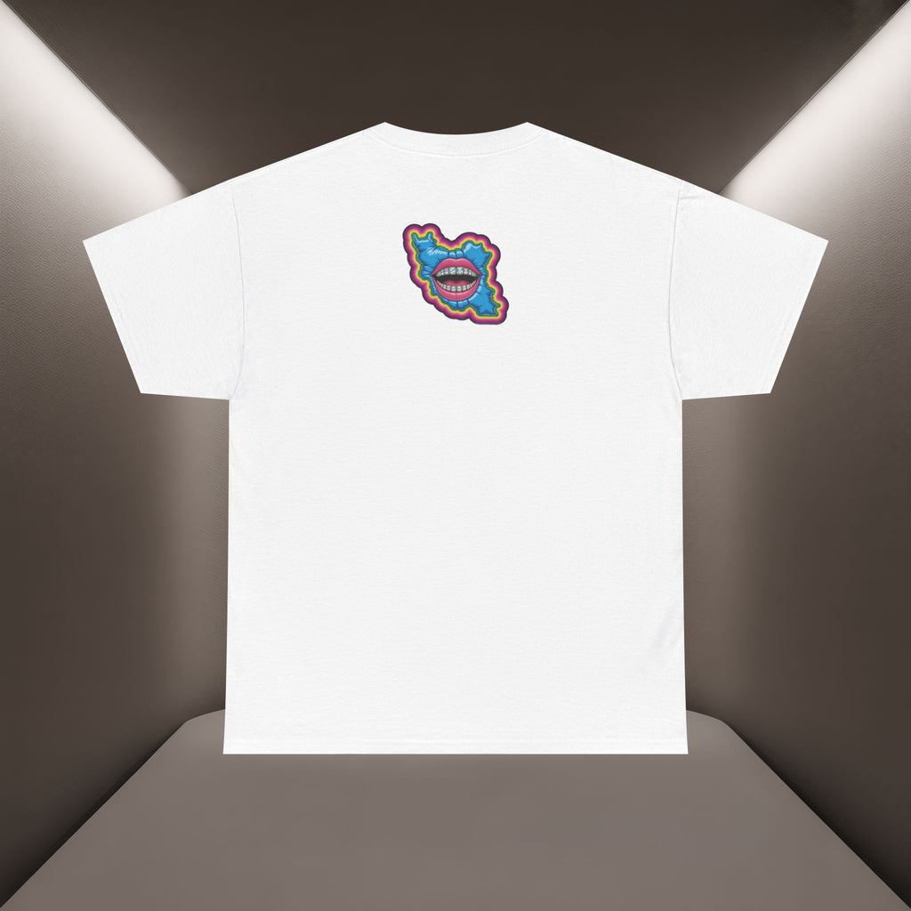 Neon Skull in Iran's map shape T-Shirt — Premium Quality