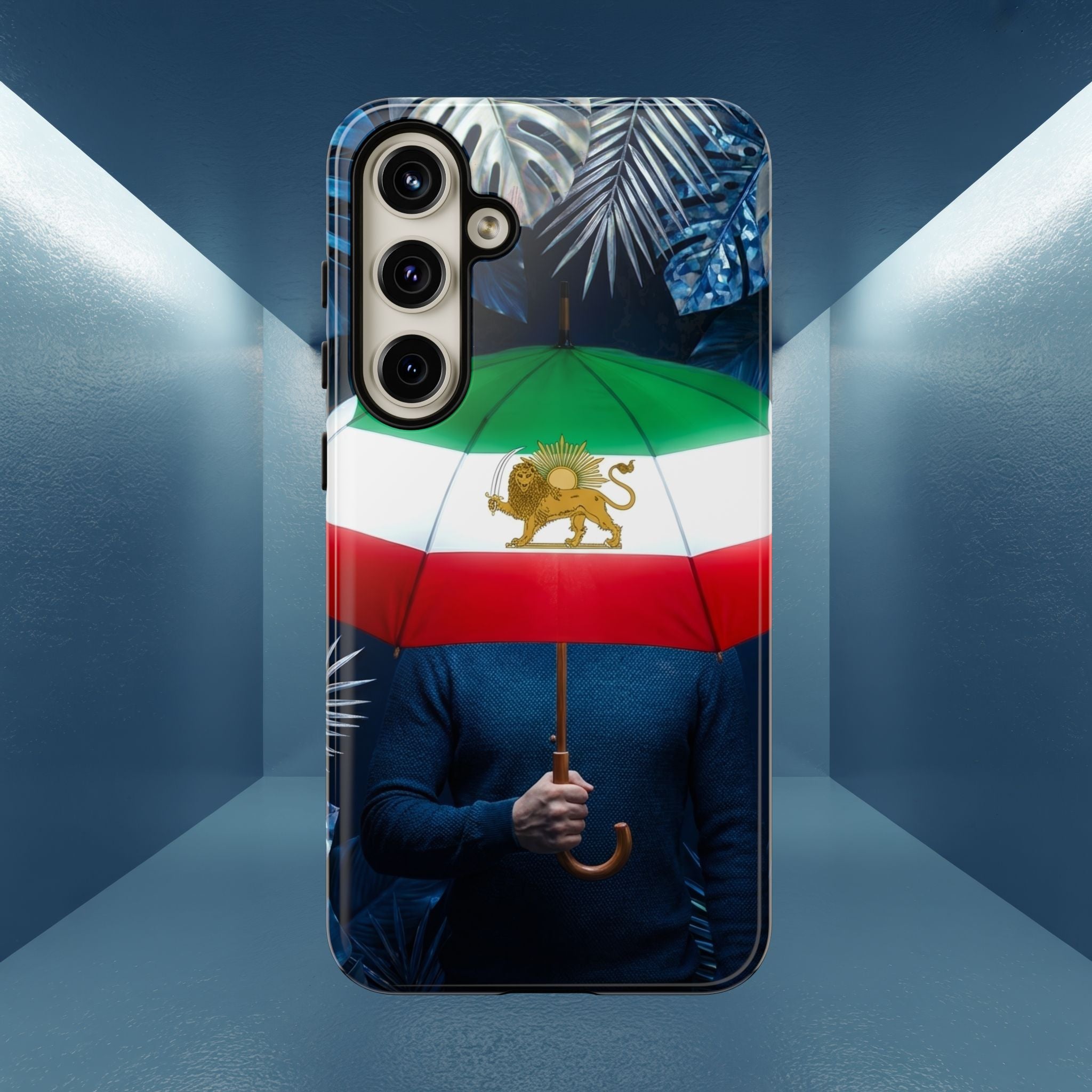 Iran Flag umbrella design phone Case