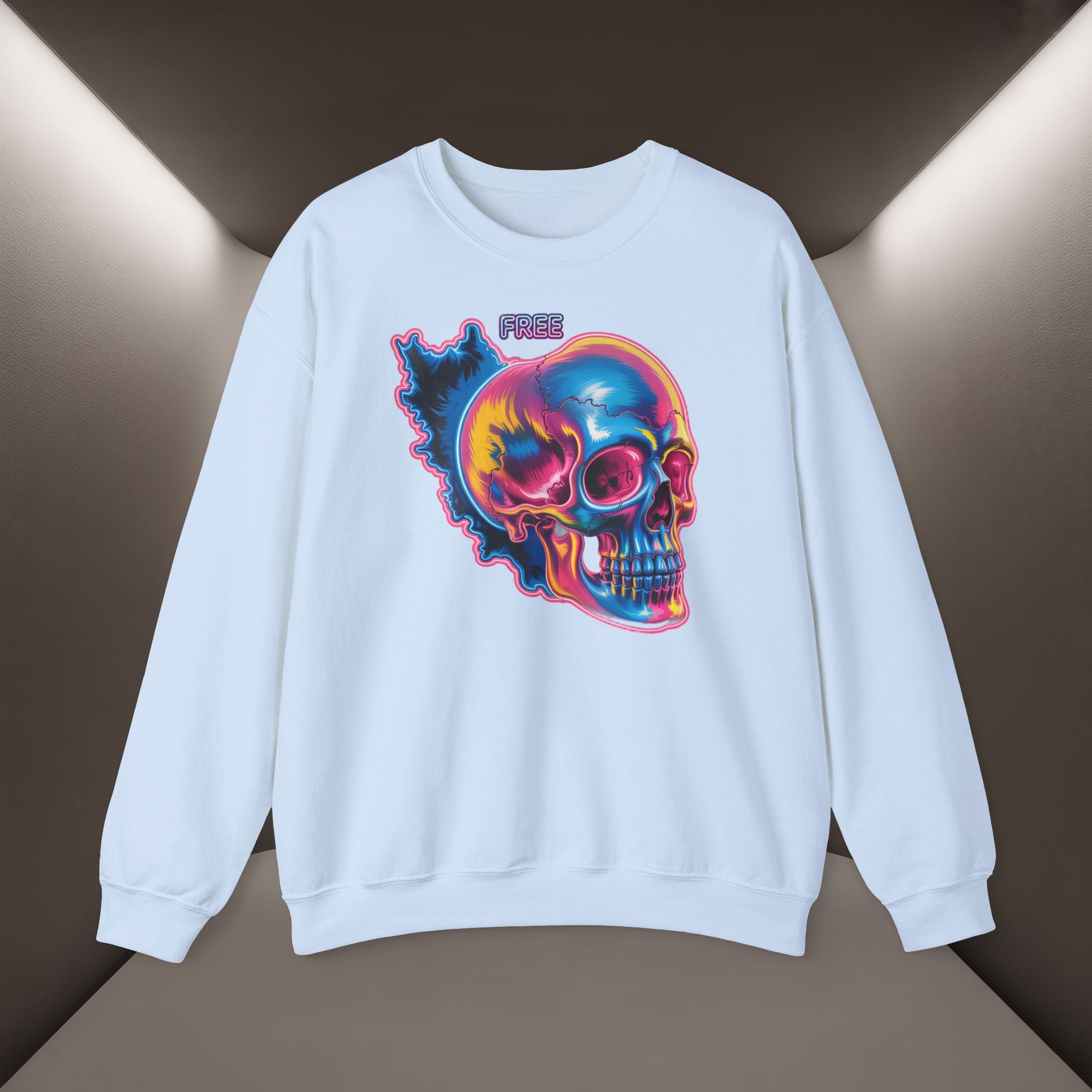 Skull in Iran's map shape Sweatshirt-Unisex, Premium Quality