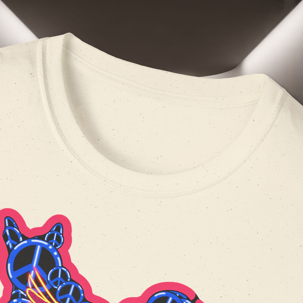 Free Iran Graphic T-Shirt — Iran Map with Peace symbols- Premium Quality