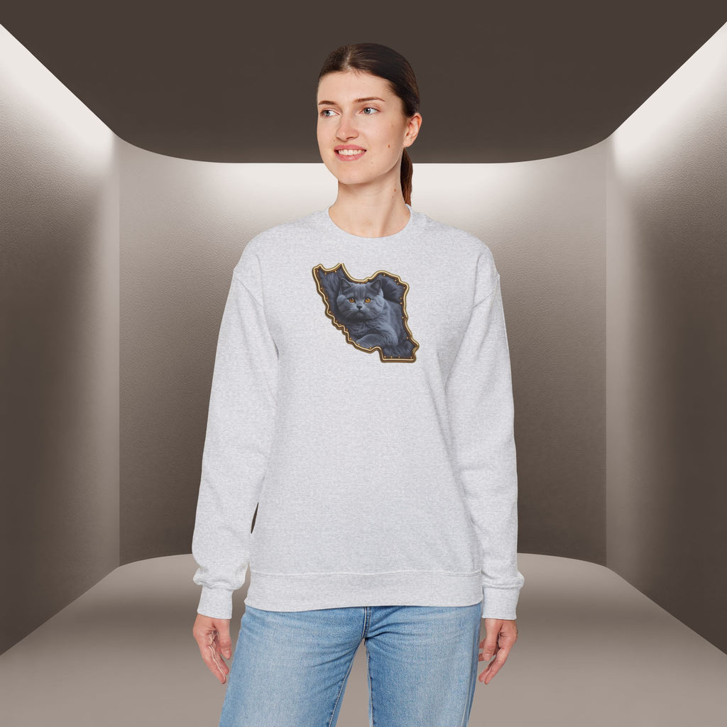Persian cat & Persian Map Graphic Design Unisex Sweatshirt — Premium quality