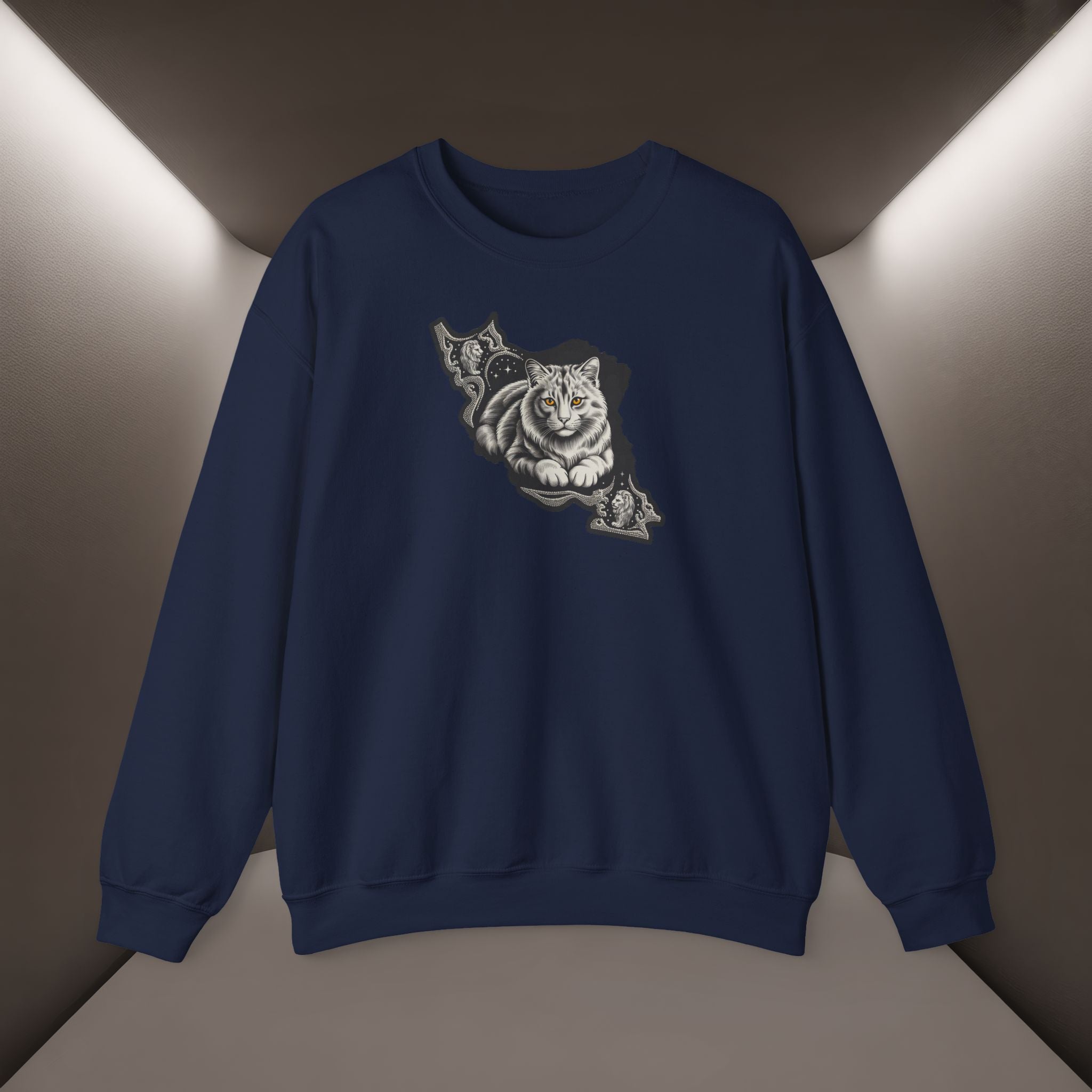 Persian Cat in a Persian Map design- unisex sweatshirt- Premium quality