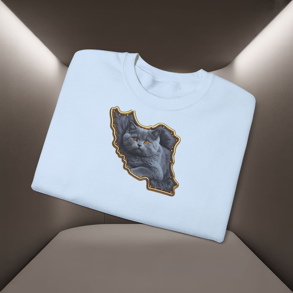Persian cat & Persian Map Graphic Design Unisex Sweatshirt — Premium quality