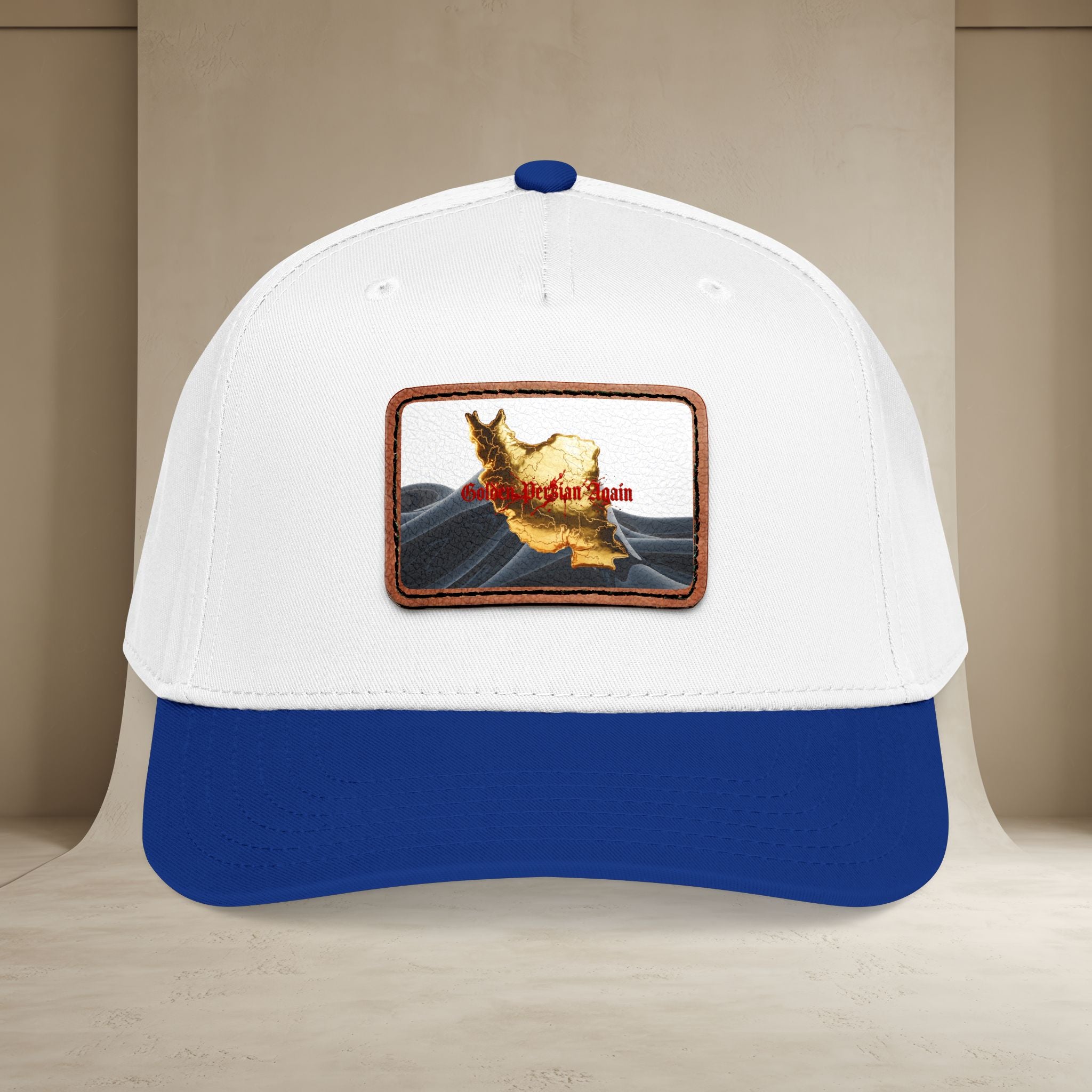 Golden Persian again Map Baseball Cap, Unisex