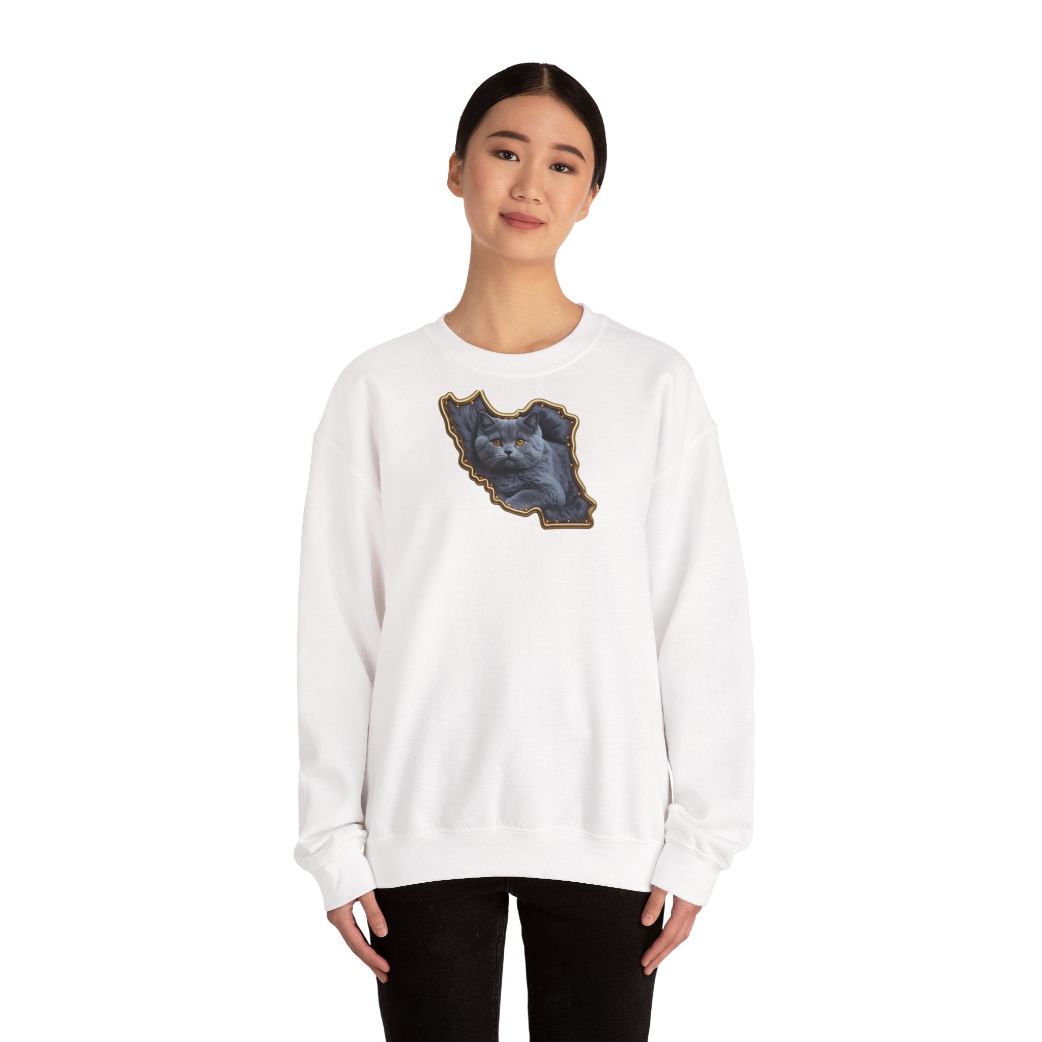 Persian cat & Persian Map Graphic Design Unisex Sweatshirt — Premium quality