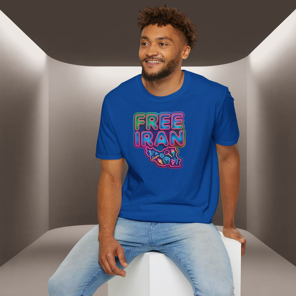 Free Iran T-Shirt — Neon Style, Premium Quality
