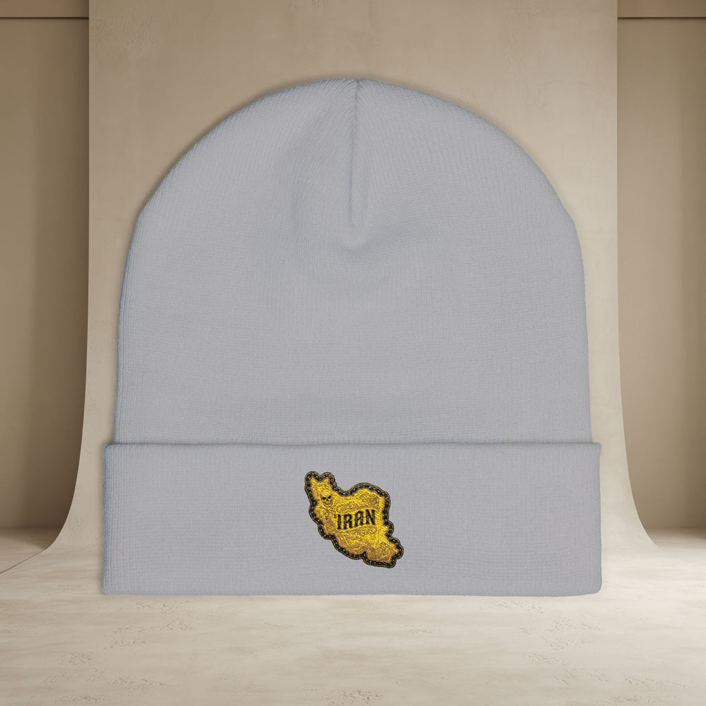 Embroidered "Iran's Map" Beanie (GoldoOzi)