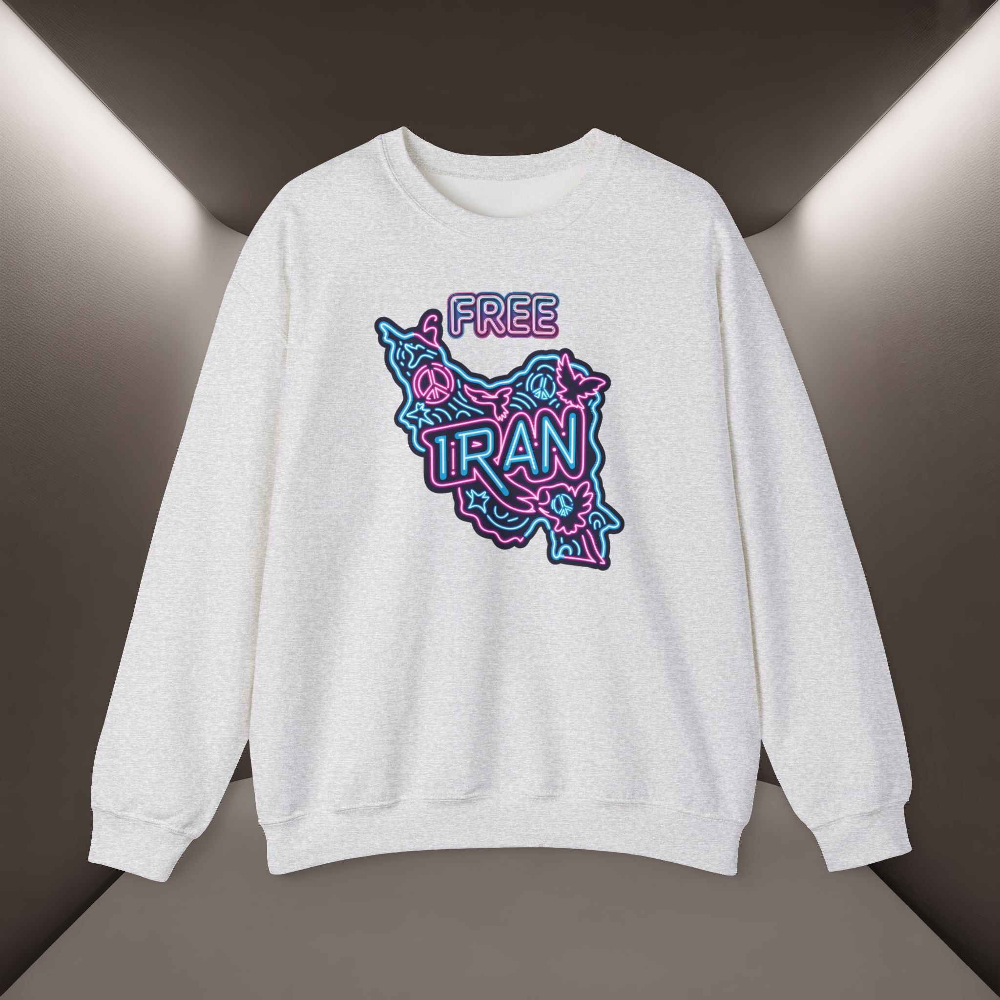 Free Iran Sweatshirt – Neon design, Premium Quality