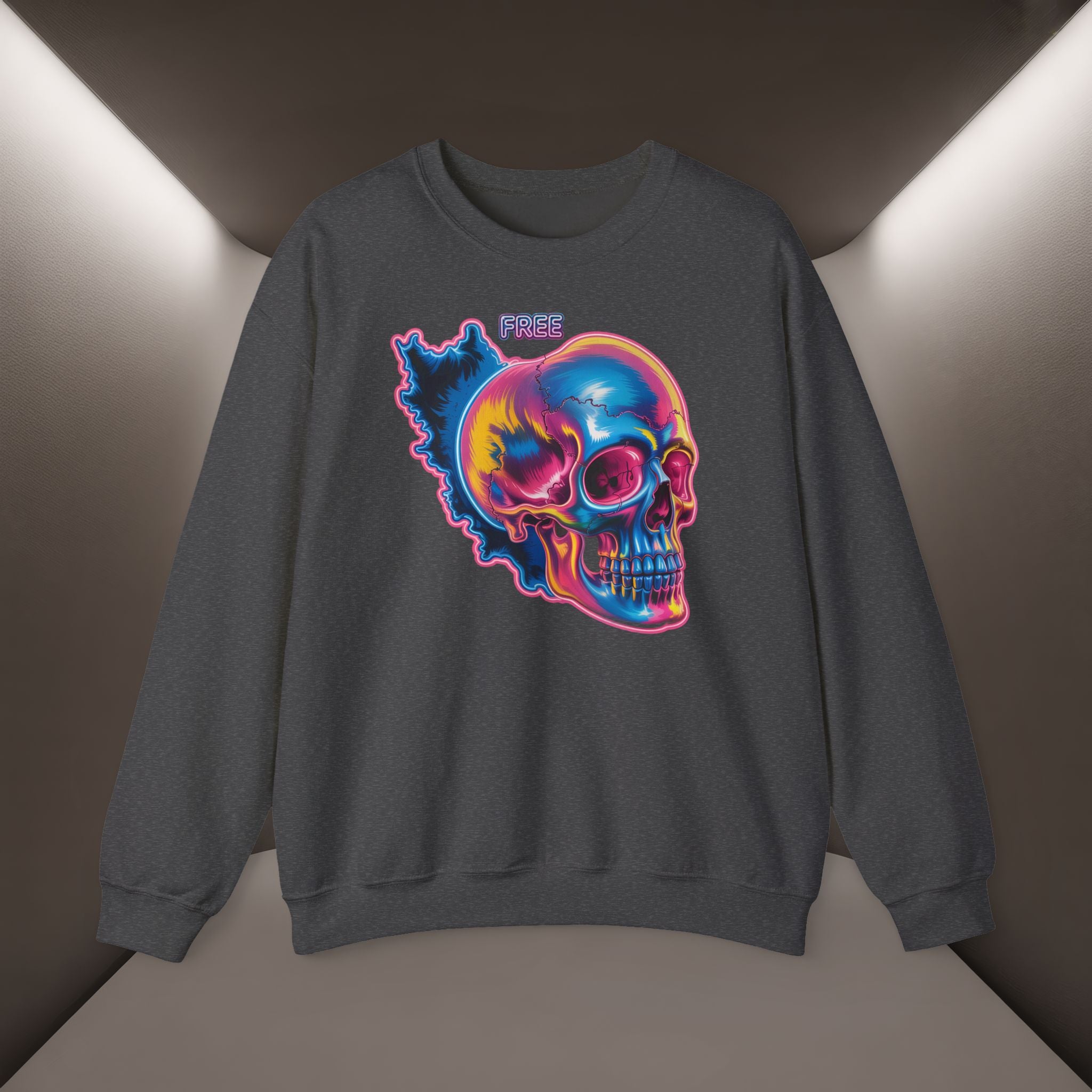 Skull in Iran's map shape Sweatshirt-Unisex, Premium Quality