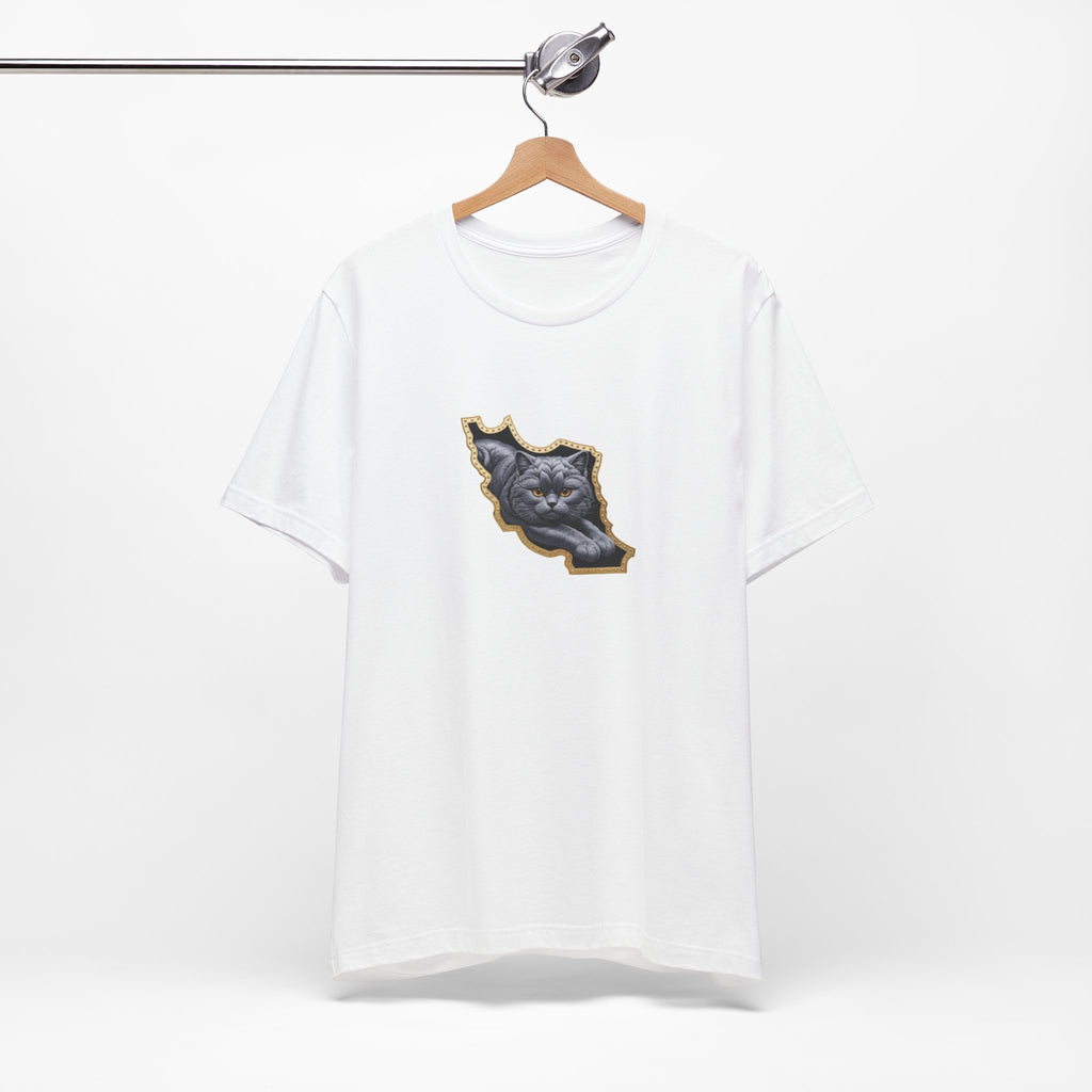 Persian Cat in a Persian Map Graphic design- unisex T-shirt- Premium quality