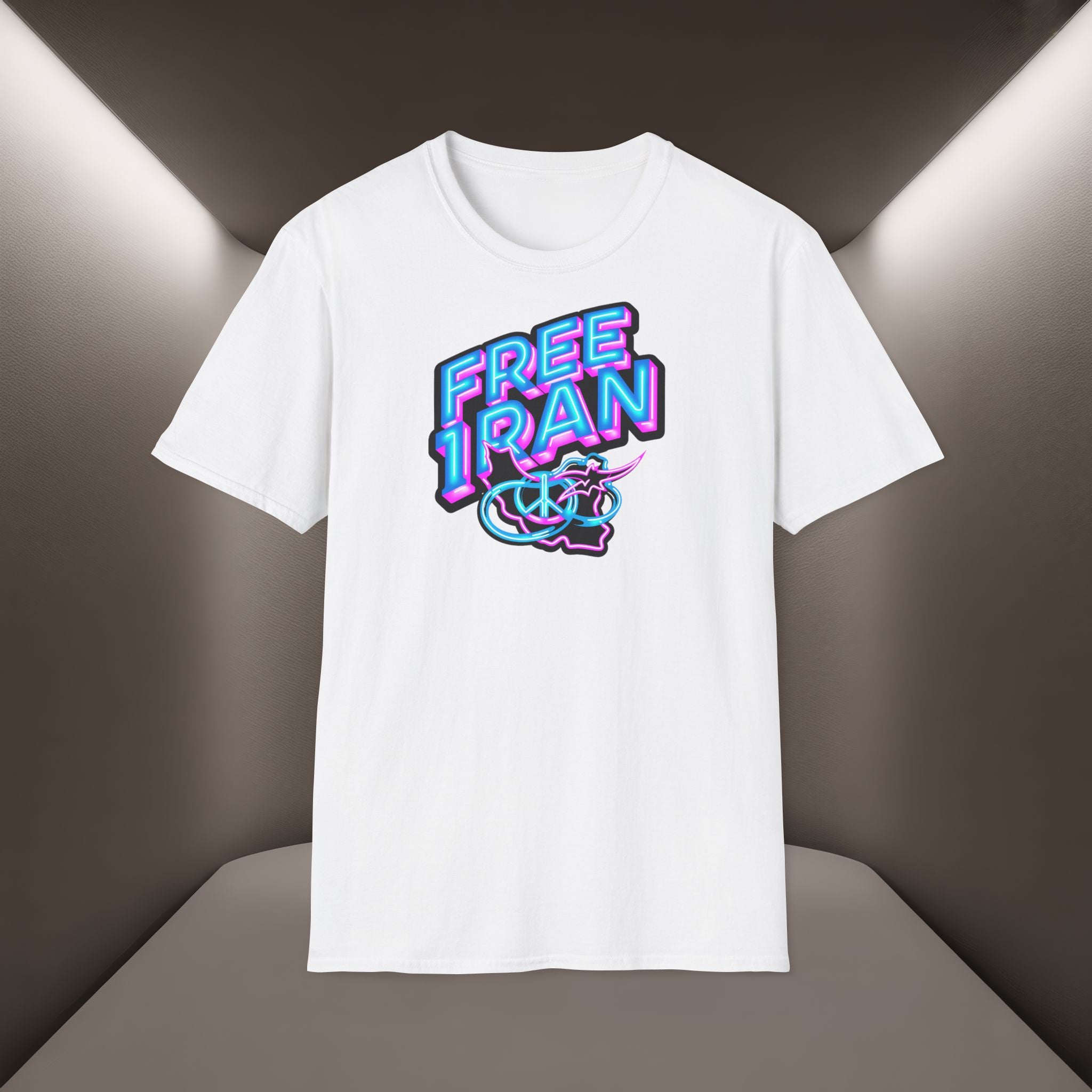 Free Iran T-Shirt — Neon design, Premium Quality