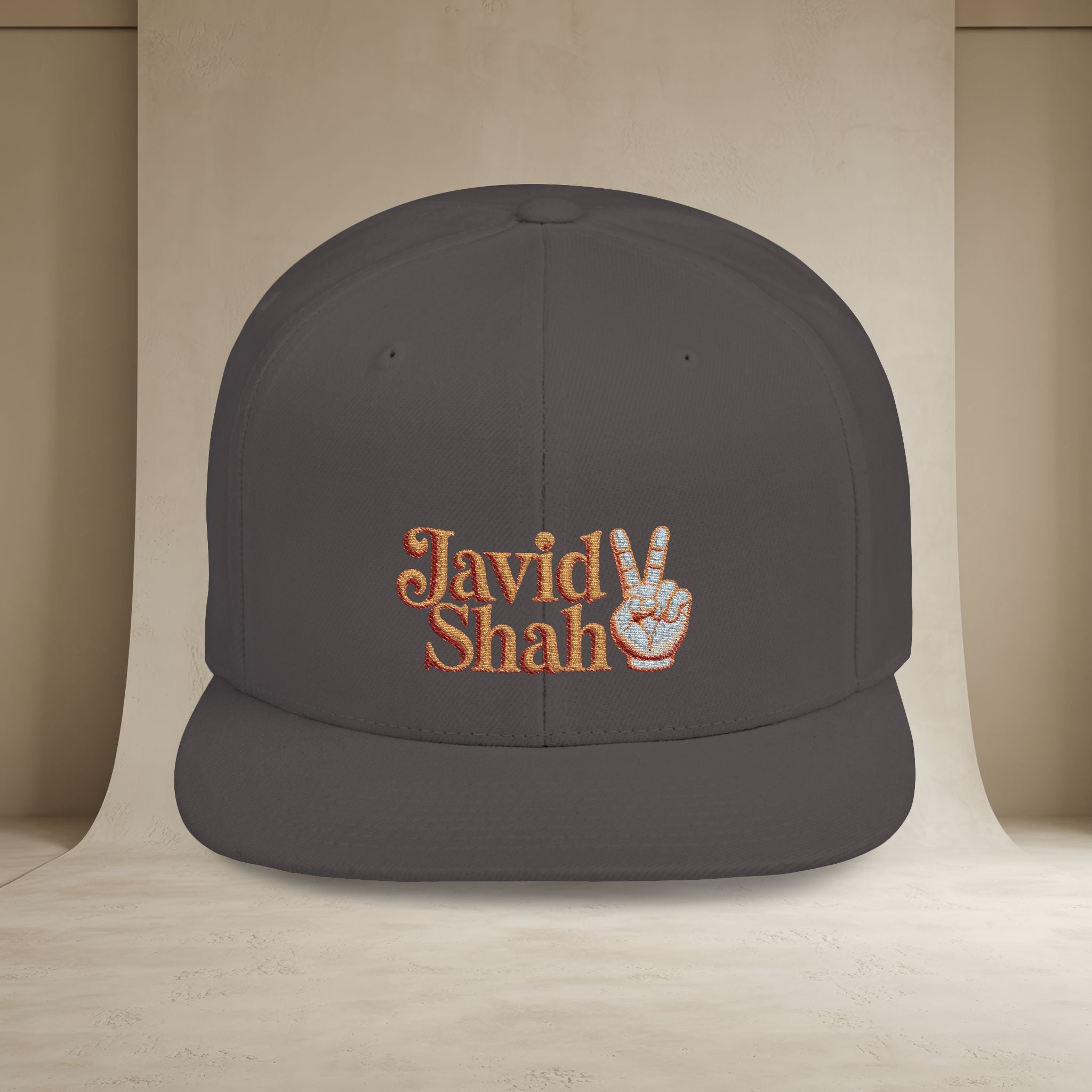 Javid Shah Embroidered Snapback Hat — (GoldoOzi)