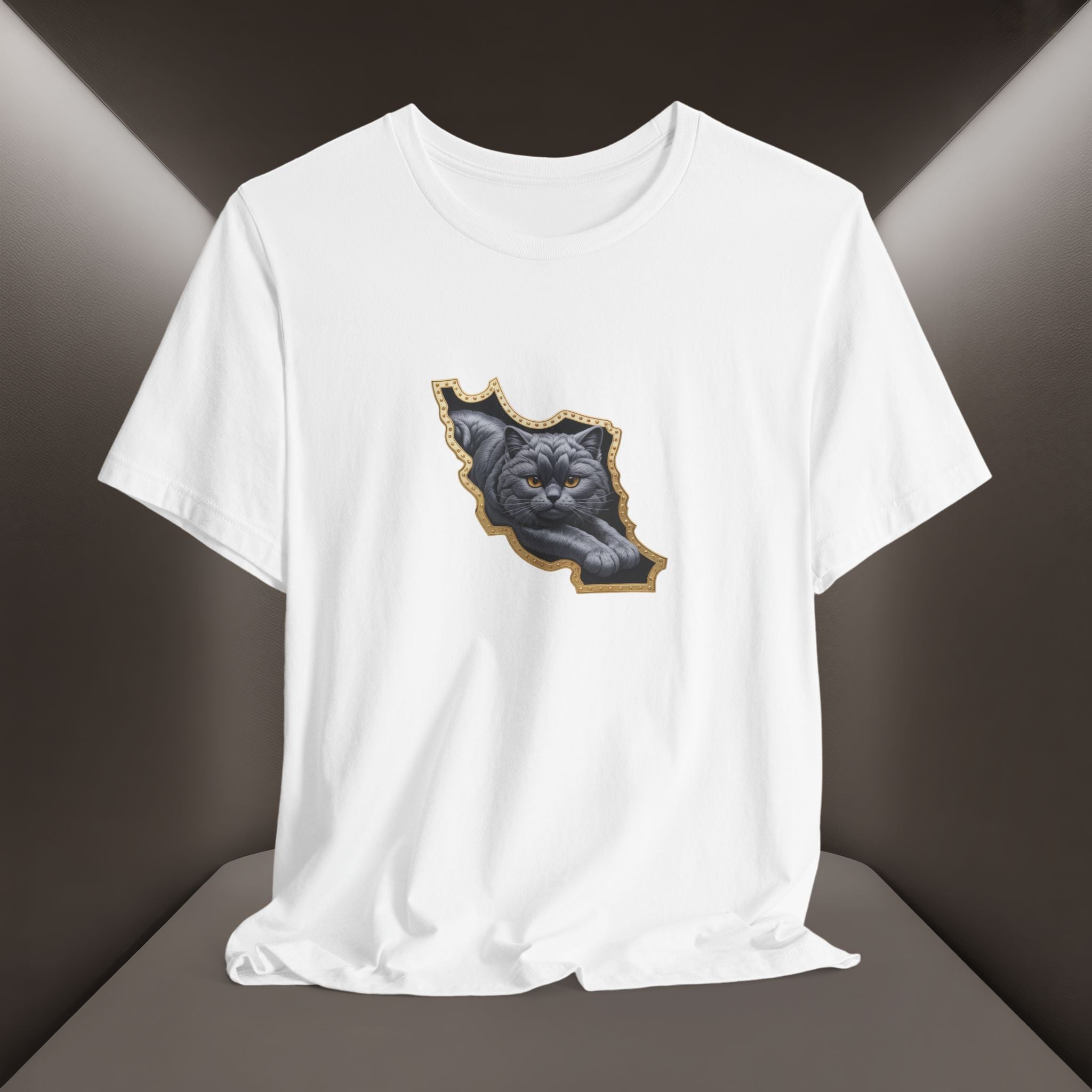 Persian Cat in a Persian Map Graphic design- unisex T-shirt- Premium quality