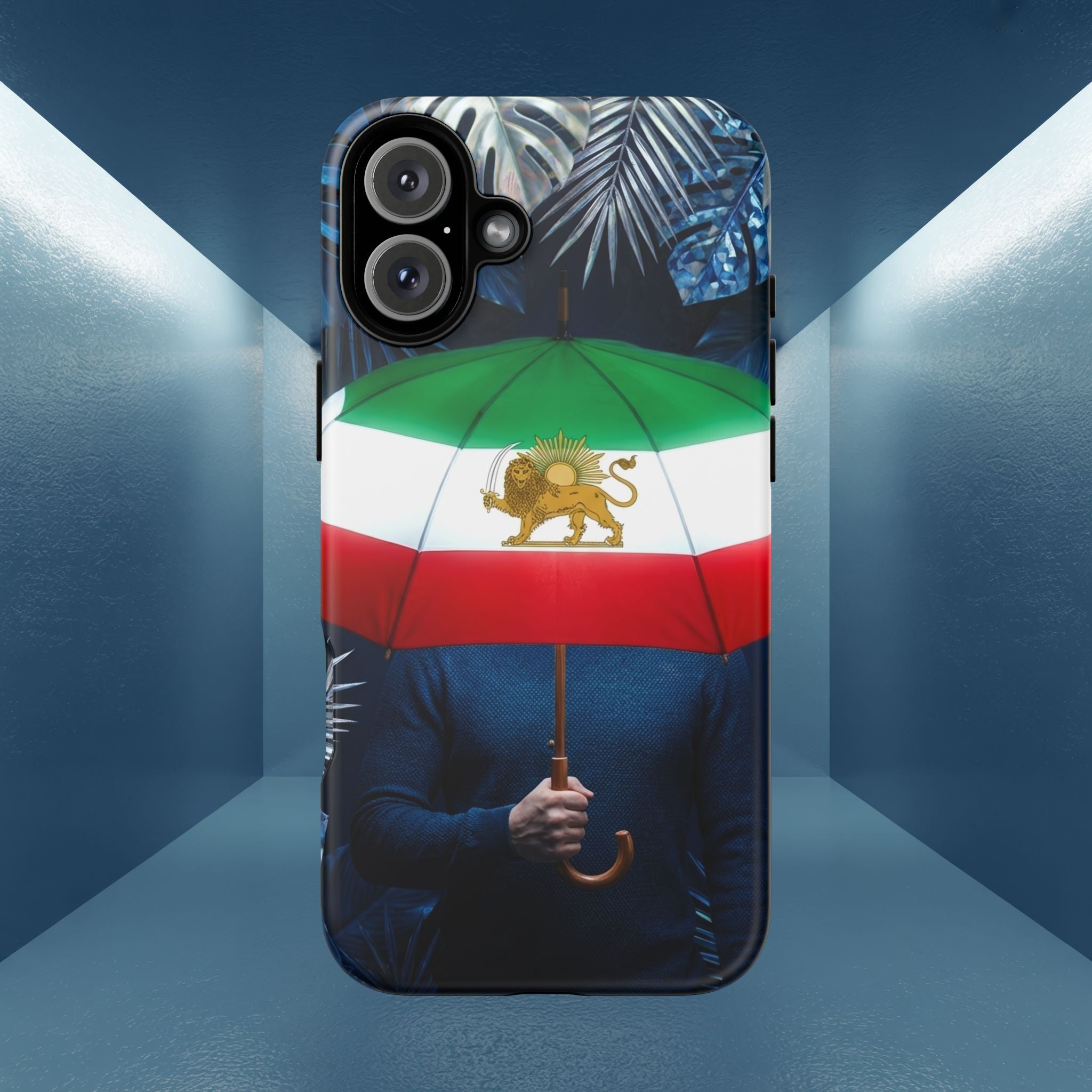 Iran Flag umbrella design phone Case