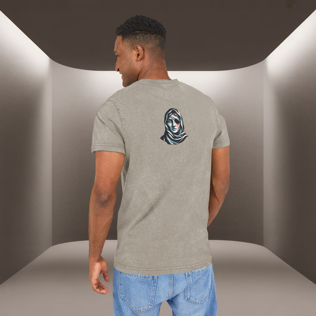 Iran's map Conceptual tshirt- Acid Wash Tee