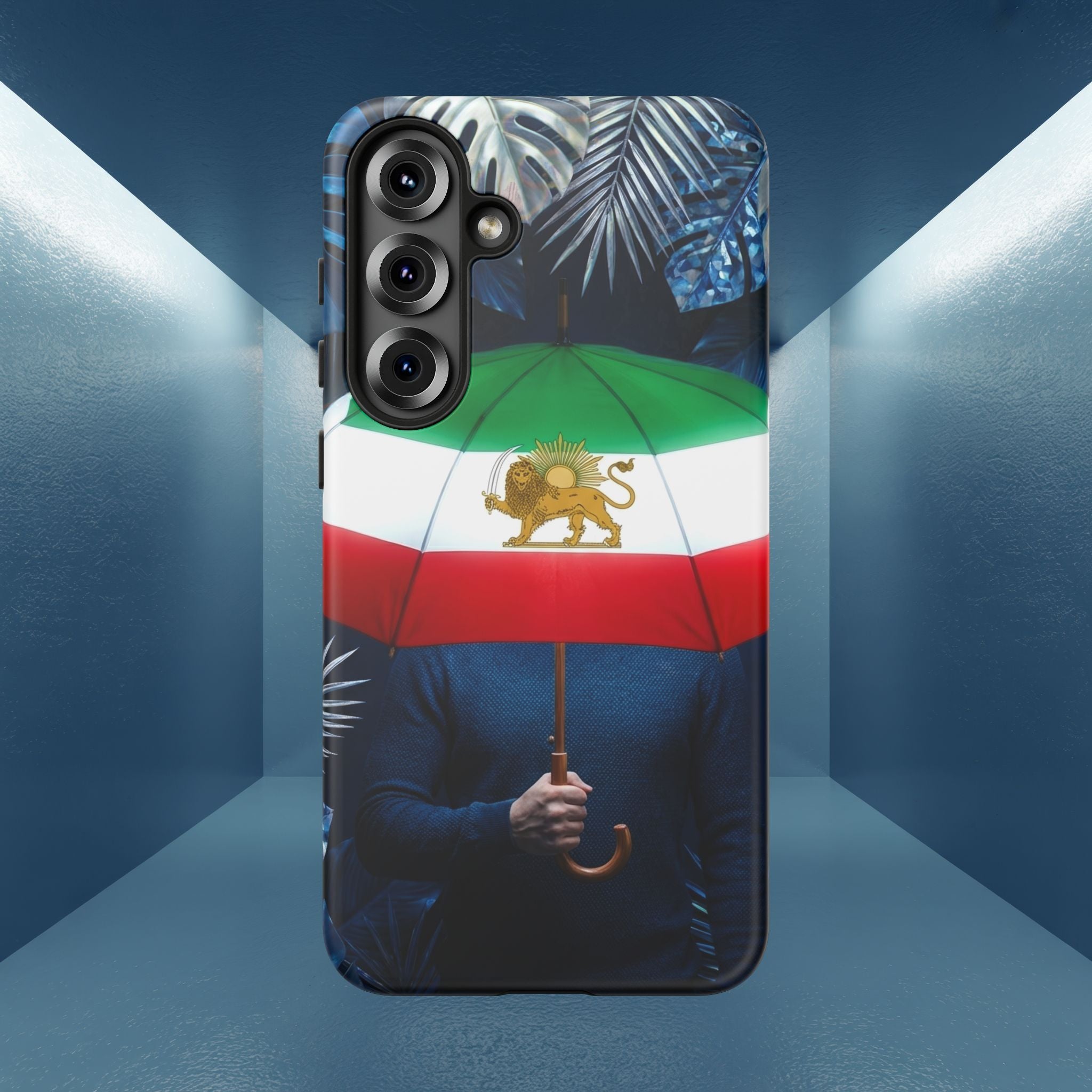 Iran Flag umbrella design phone Case