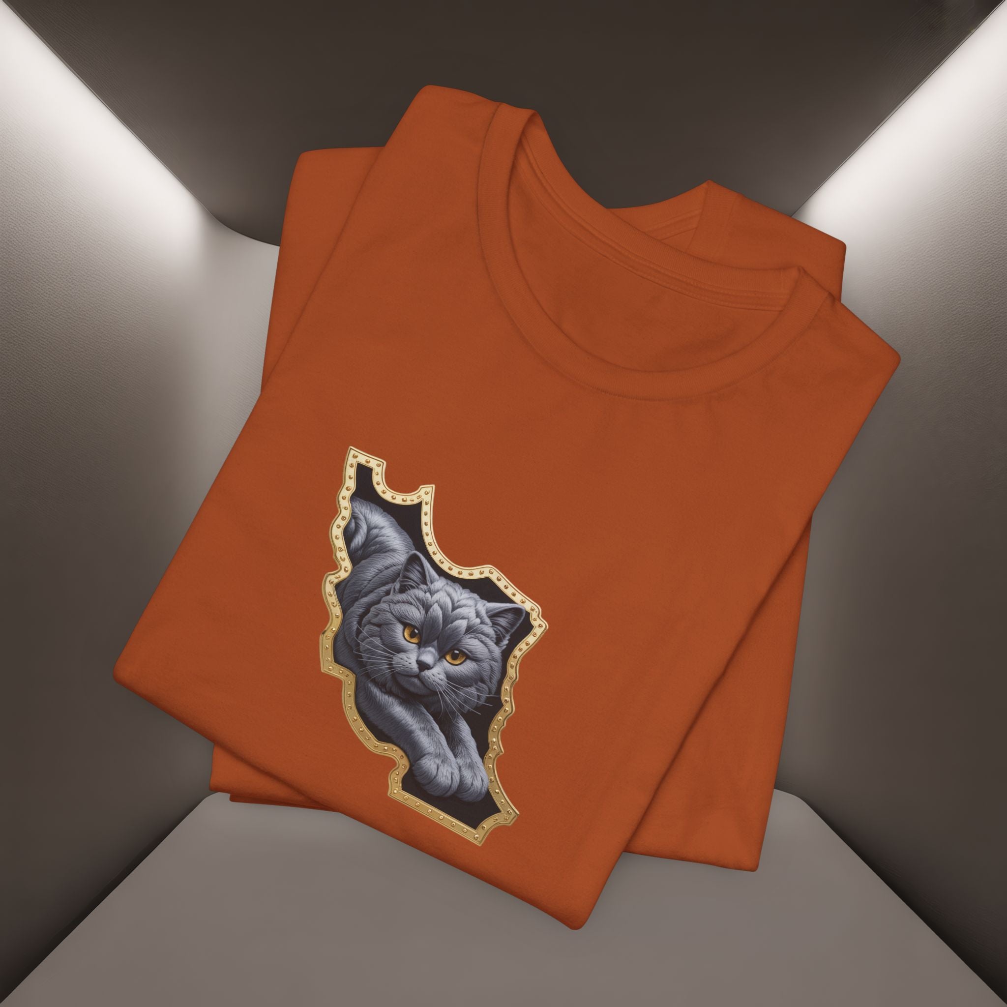 Persian Cat in a Persian Map Graphic design- unisex T-shirt- Premium quality