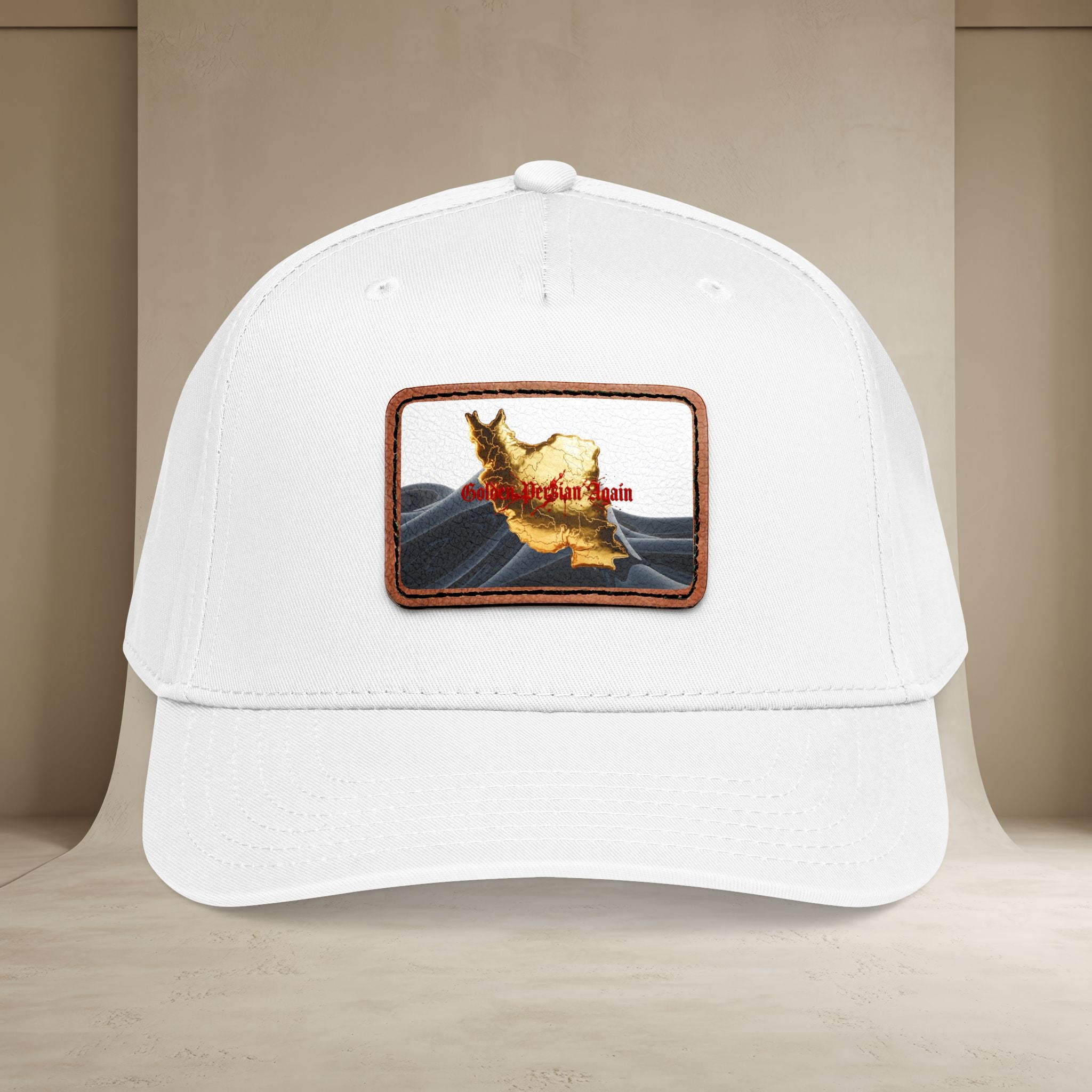 Golden Persian again Map Baseball Cap, Unisex