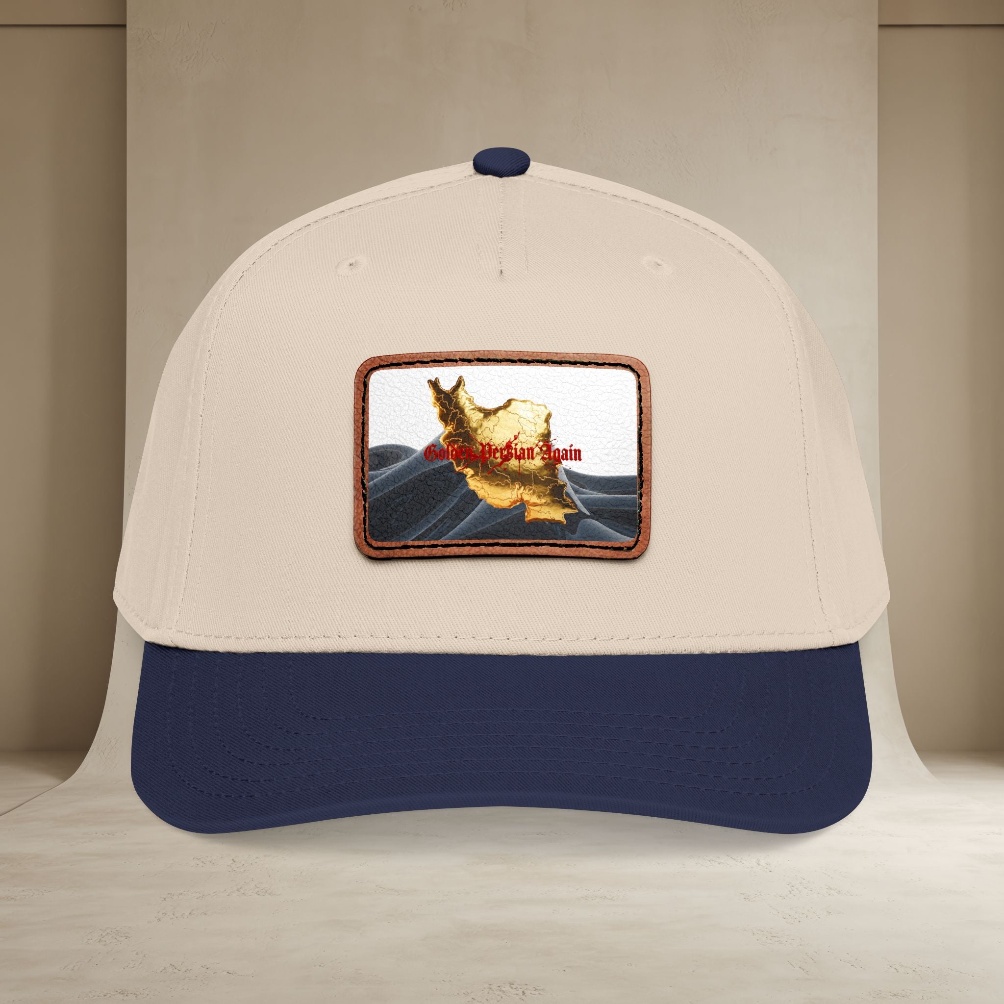 Golden Persian again Map Baseball Cap, Unisex