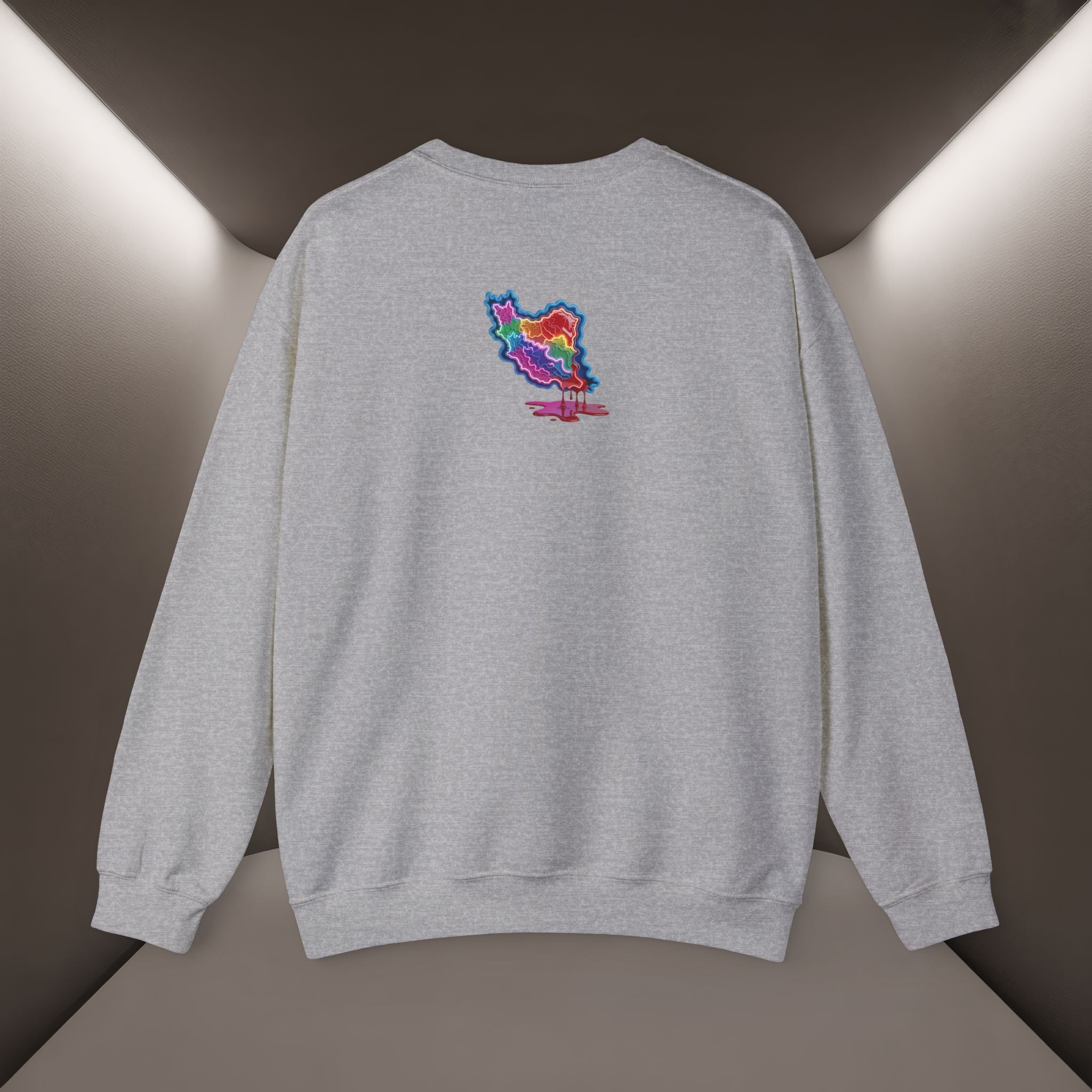 Skull in Iran's map shape Sweatshirt-Unisex, Premium Quality