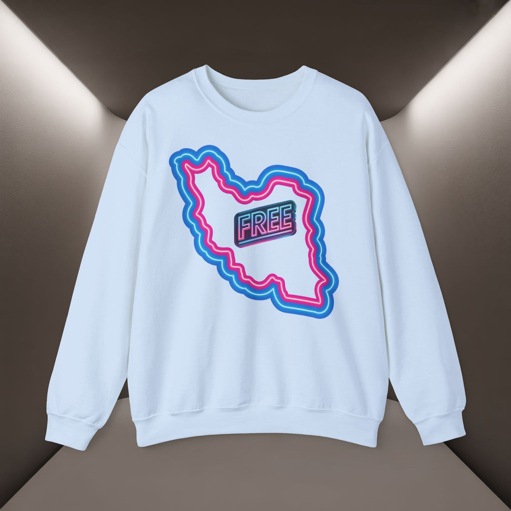 Free Iran Sweatshirt — Neon design - Premium Quality