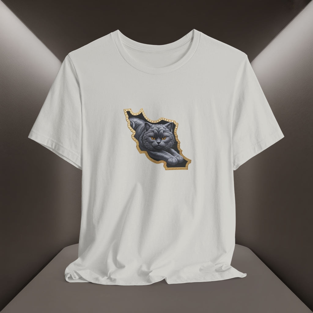 Persian Cat in a Persian Map Graphic design- unisex T-shirt- Premium quality