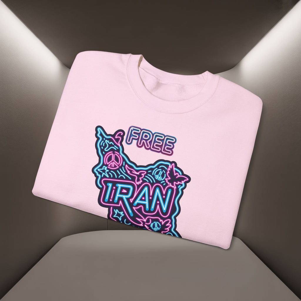 Free Iran Sweatshirt – Neon design, Premium Quality