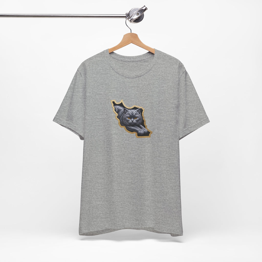 Persian Cat in a Persian Map Graphic design- unisex T-shirt- Premium quality