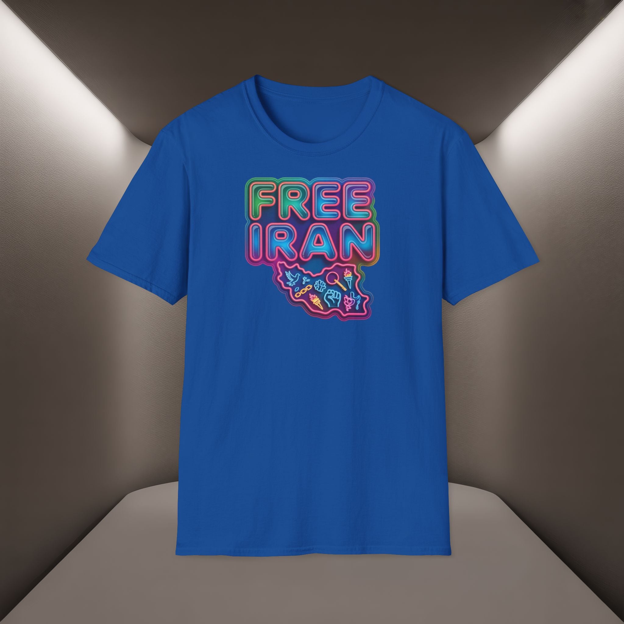 Free Iran T-Shirt — Neon Style, Premium Quality
